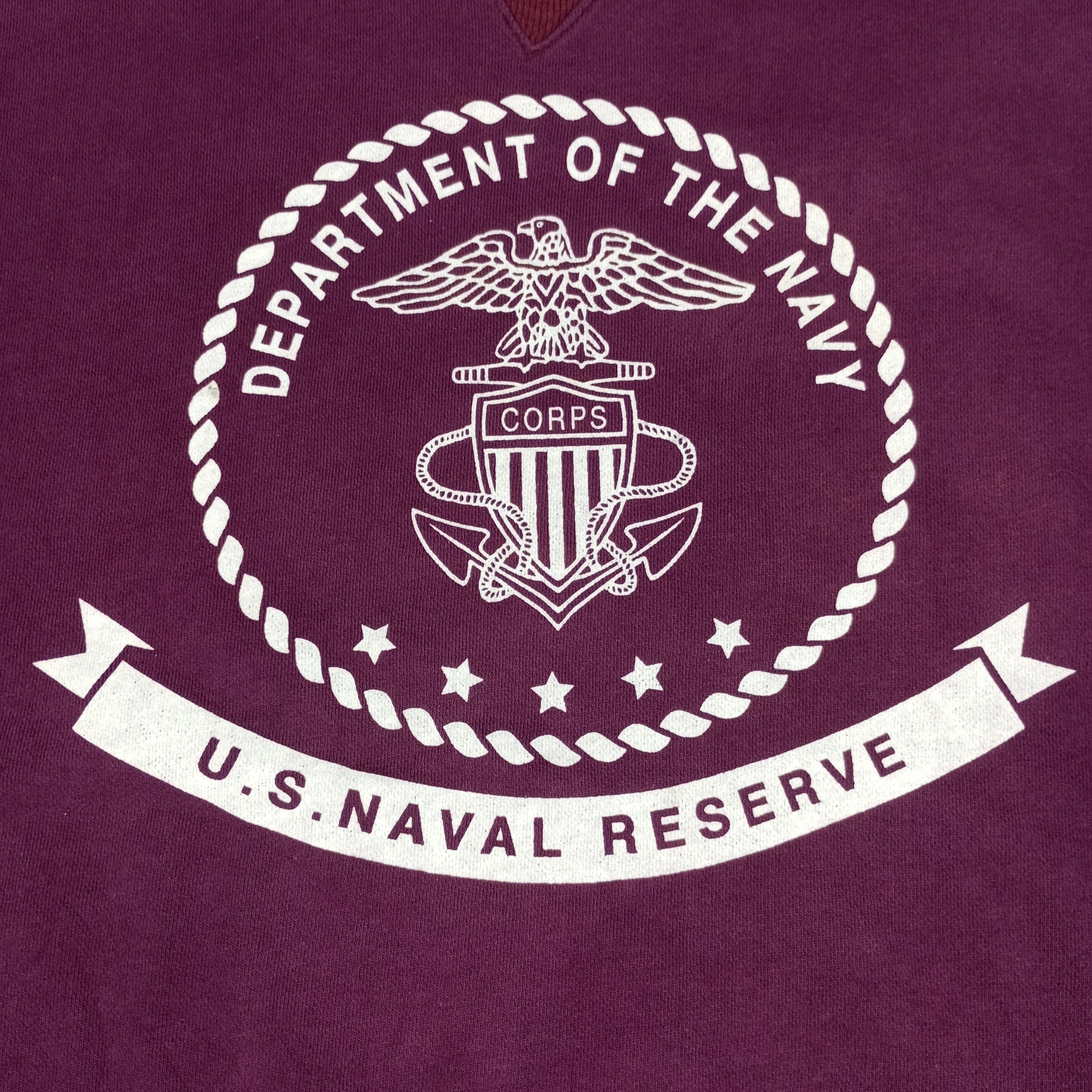 Vintage Department Of The Navy Sweatshirt Size US XXL / EU 58 / 5 - 2 Thumbnail