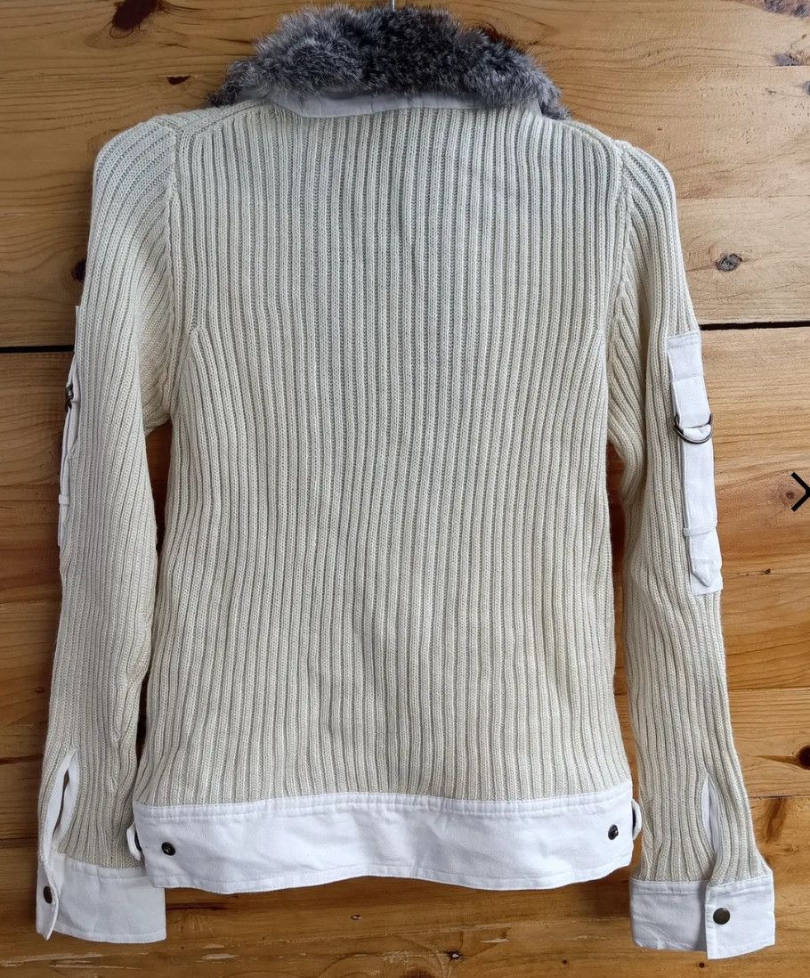 If Six Was Nine Wood & Pecker Real Fur Rubber Knit Line Size S / US 4 / IT 40 - 2 Thumbnail