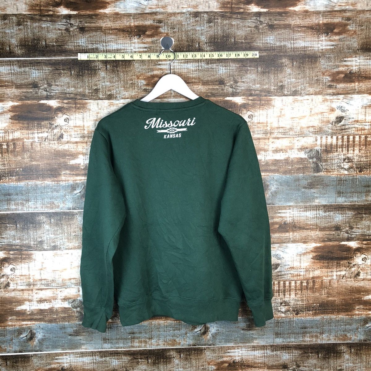 Japanese Brand Missouri Green vintage Sweatshirt #A2017 Size US S / EU 44-46 / 1 - 12 Thumbnail