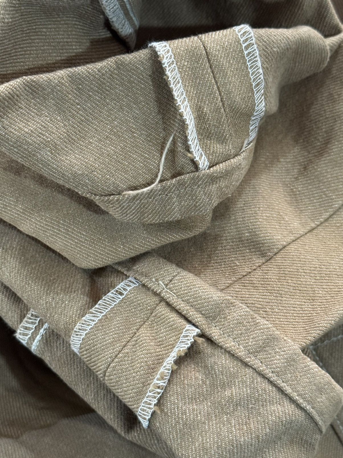 The Stronghold The Stronghold Selvedge Beige Denim Jeans Size US 34 / EU 50 - 12 Thumbnail