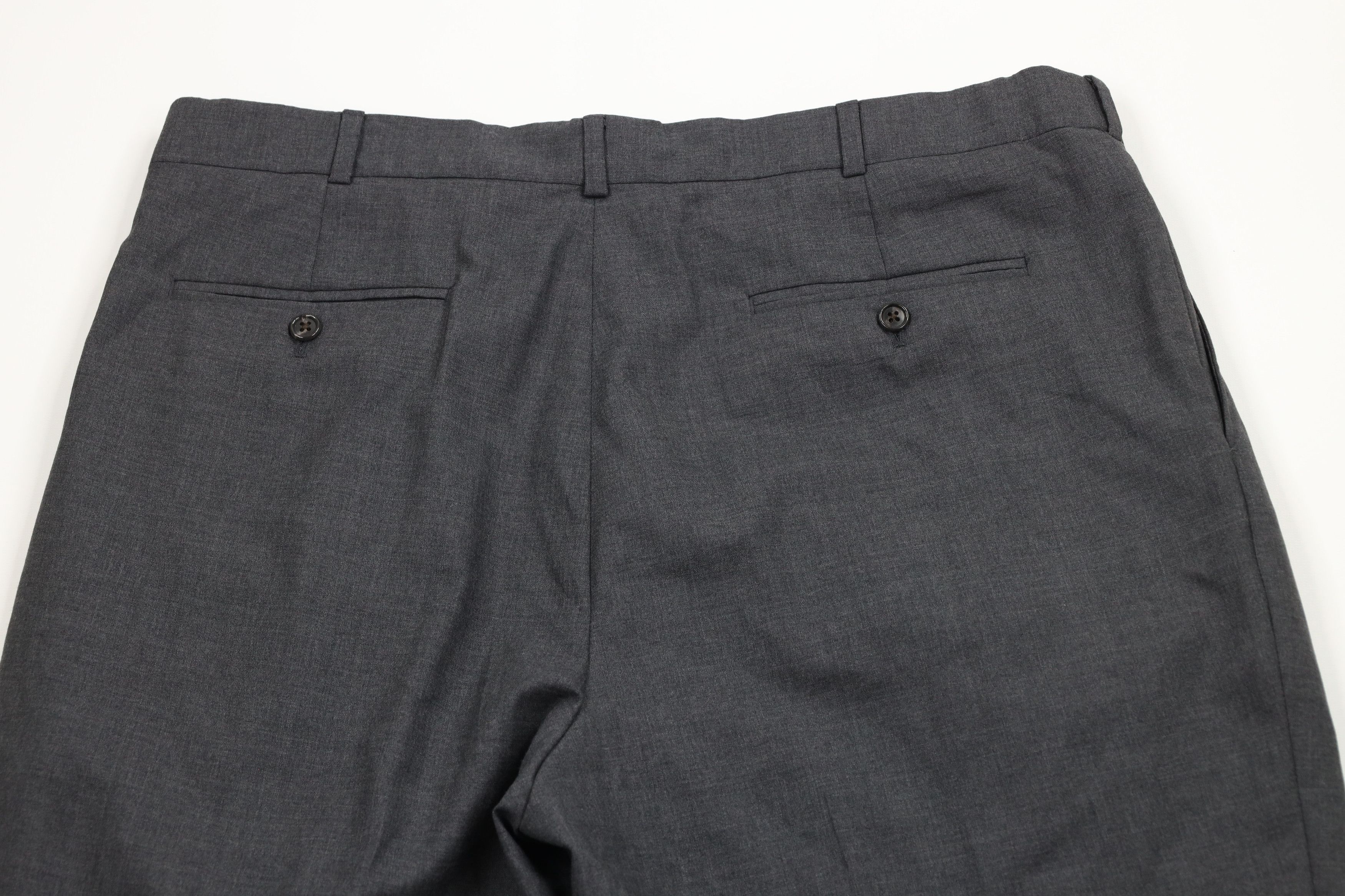 Lands' End × Vintage Vintage 90s Lands End Cuffed Wide Leg Chino Pants Gray Size US 38 / EU 54 - 8 Thumbnail
