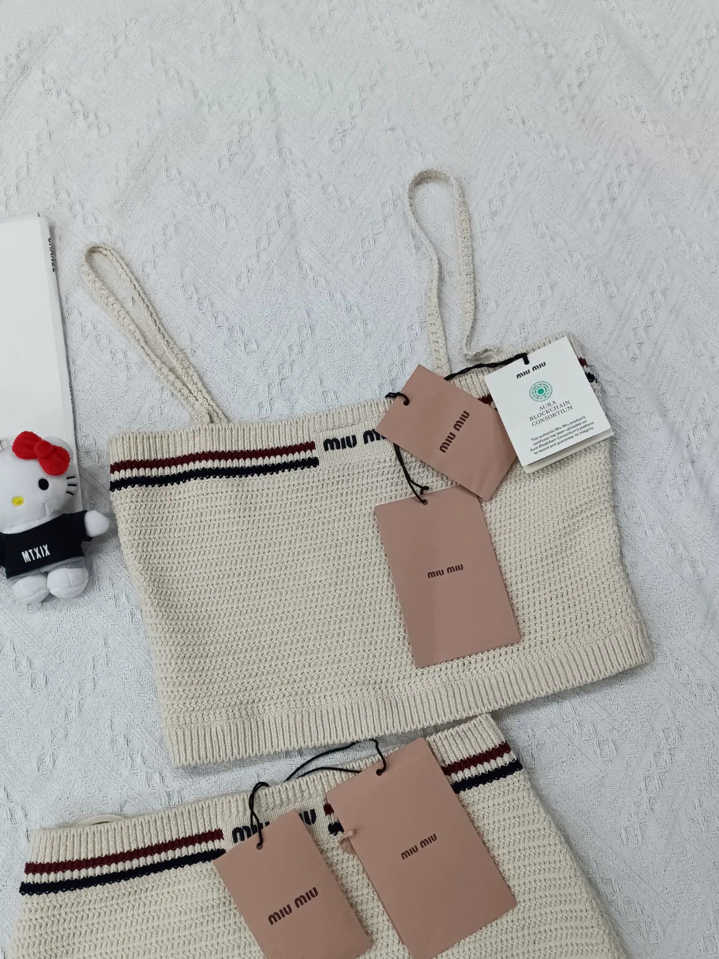 Miu Miu MIU MIU Knit Camisole & Skirt Set Size 38/36 New with tags Size XS / US 0-2 / IT 36-38 - 2 Thumbnail