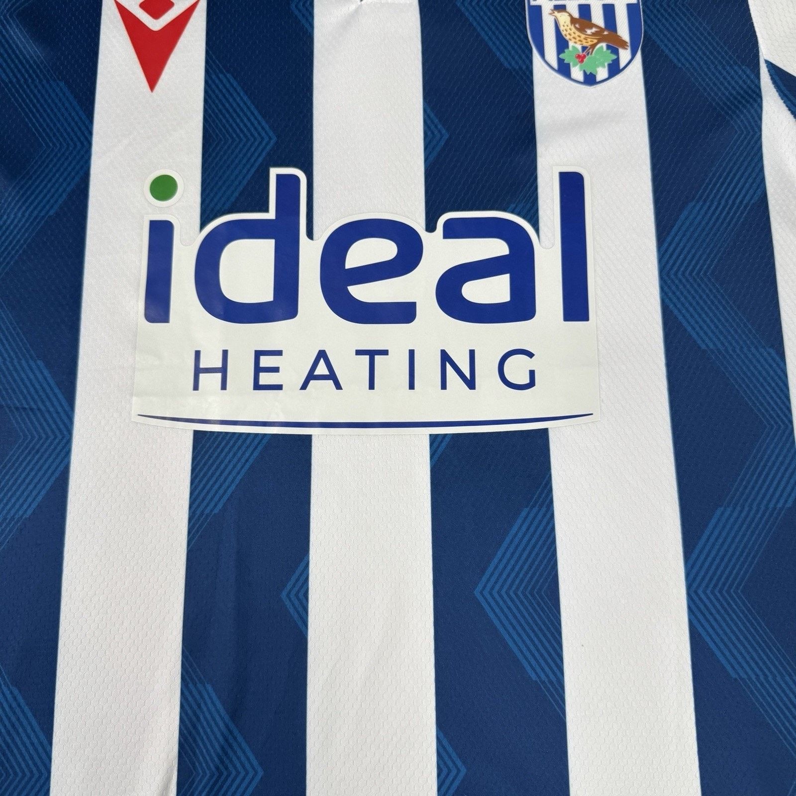Macron West Bromwich Albion Home 2024 2025 Soccer Jersey Size L Size US L / EU 52-54 / 3 - 8 Thumbnail