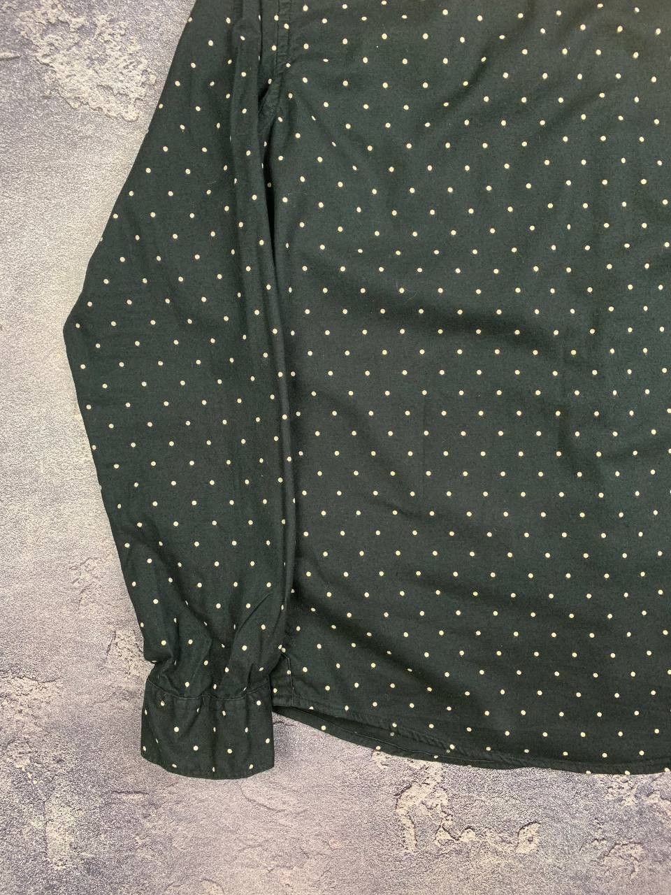 Allsaints AllSaints Button Up Shirt Black Polka Dot Long Sleeve Size US M / EU 48-50 / 2 - 14 Thumbnail