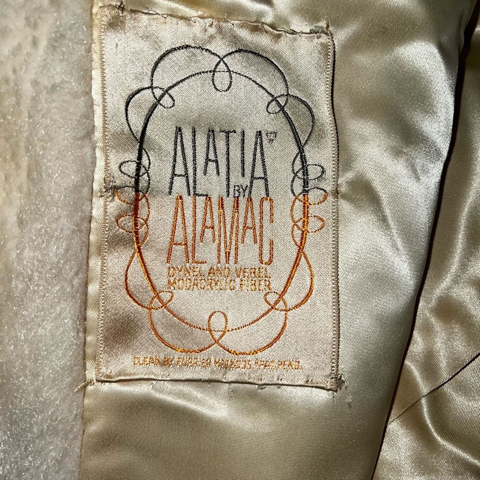 Vintage Funky Vintage 1960s/70s Alatia Almanac Faux Fur Coat! Size L / US 10 / IT 46 - 6 Thumbnail