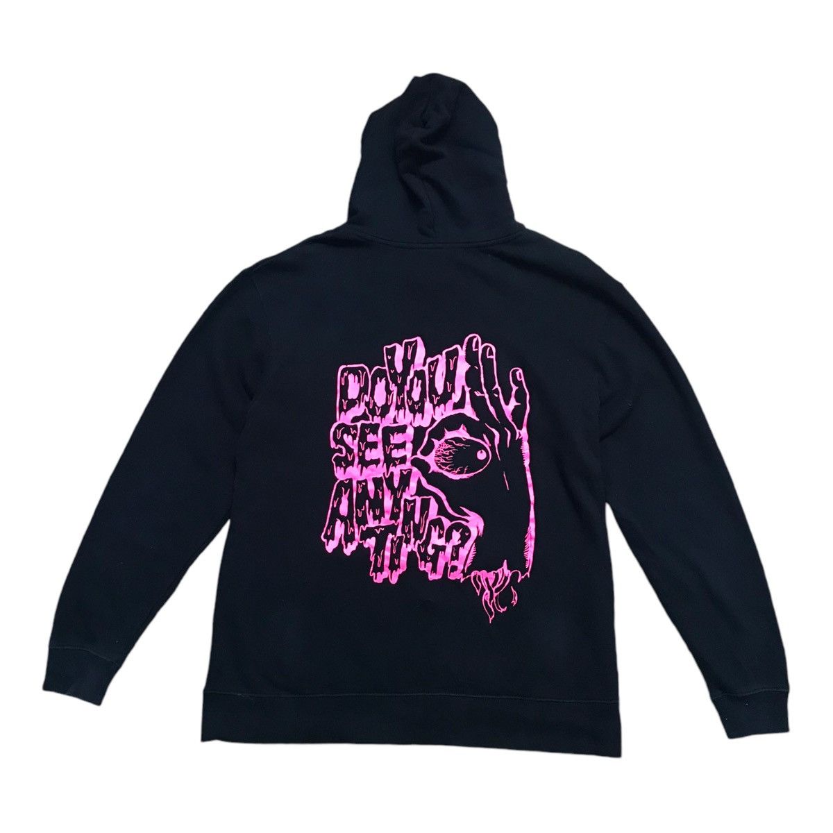 Designer × Japanese Brand Super Lover Do you See Anything Black Hoodie sweatshirt Size US M / EU 48-50 / 2 - 1 Thumbnail