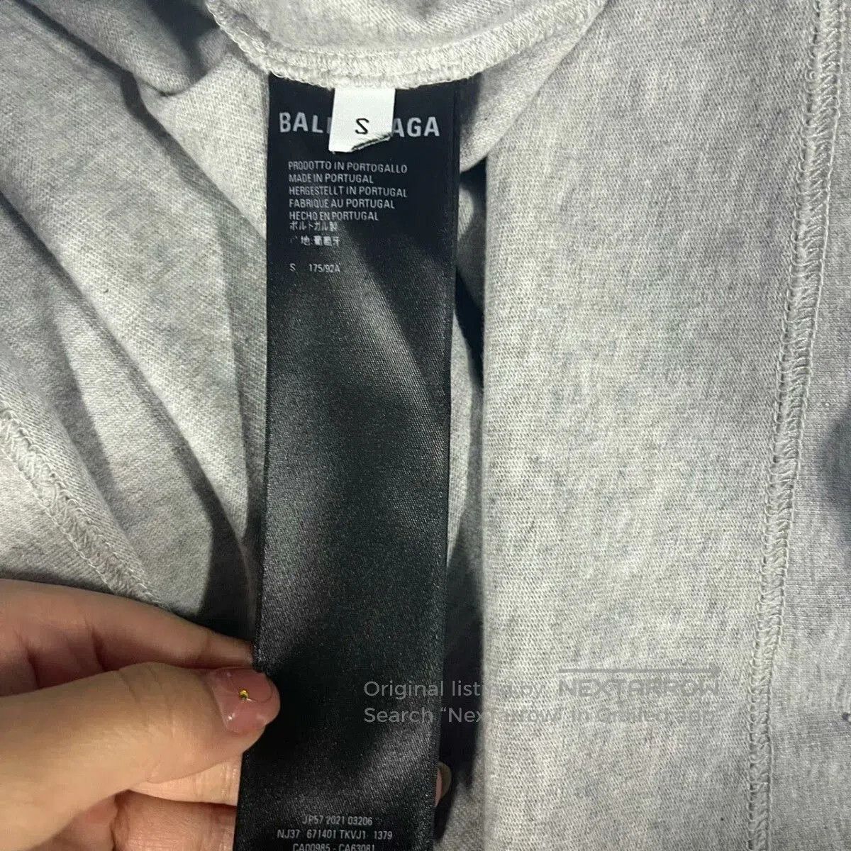 Balenciaga Balenciaga Gray Coke Layered Long-sleeve Tee. Size US XS / EU 42 / 0 - 4 Thumbnail