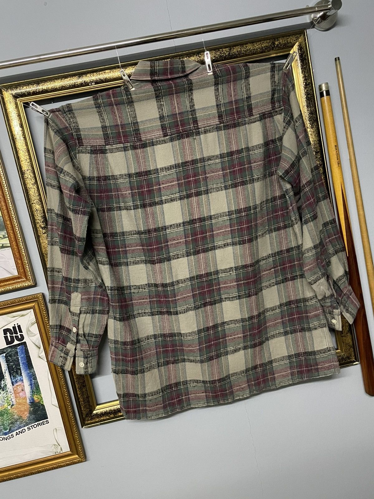 Yves Saint Laurent Vintage Yvessaintlaurent Chemises Vertical Stripe Flannel Size US M / EU 48-50 / 2 - 10 Thumbnail