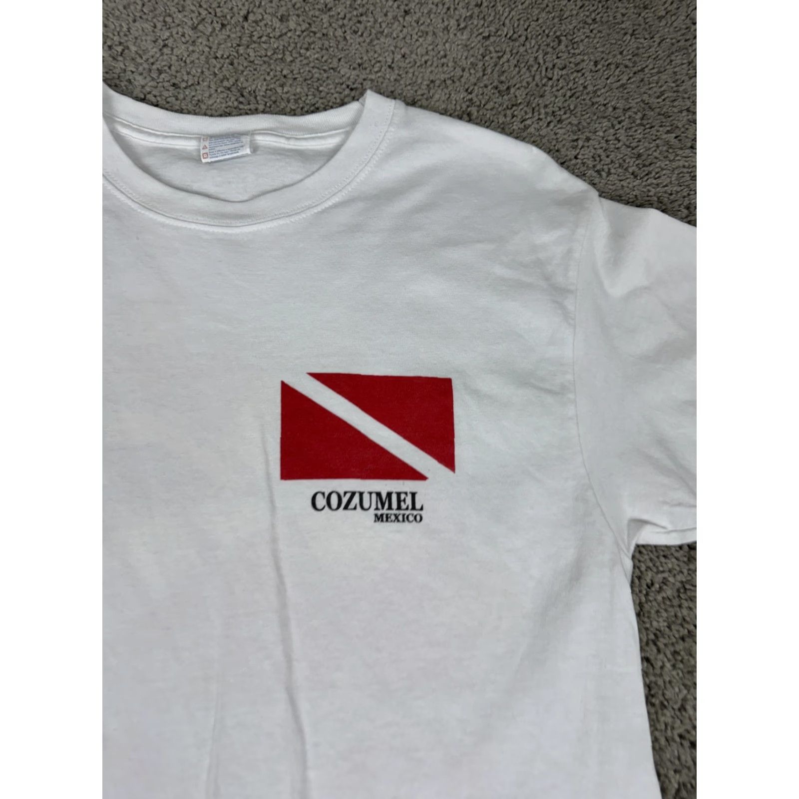 Vintage VINTAGE Cozumel Mexico Scuba Diving Shirt Mens M Ocean Dive Ocean Flag Tee Size US M / EU 48-50 / 2 - 7 Thumbnail