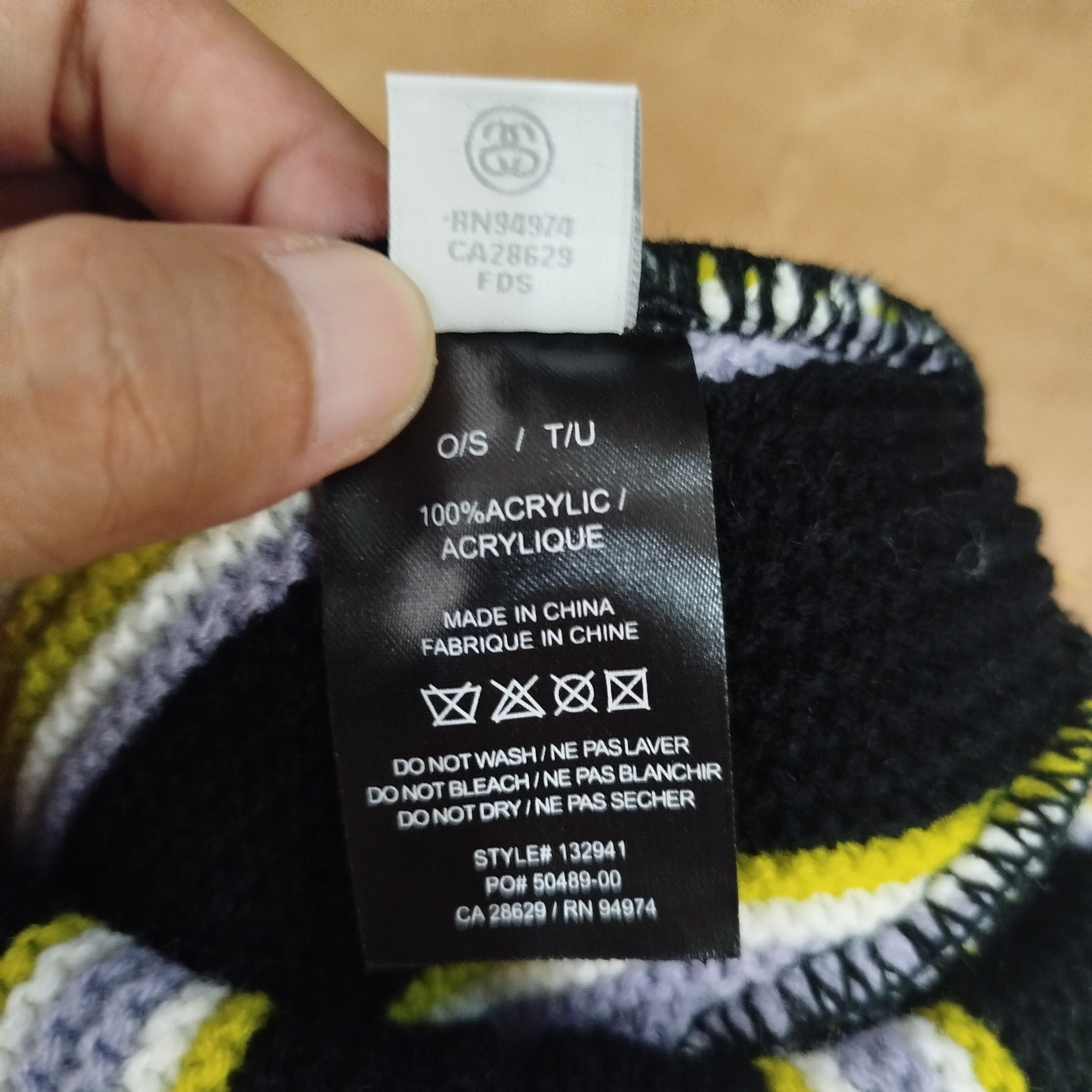Stussy STUSSY VERTICAL STRIPE CUFF BEANIE Size ONE SIZE - 4 Thumbnail