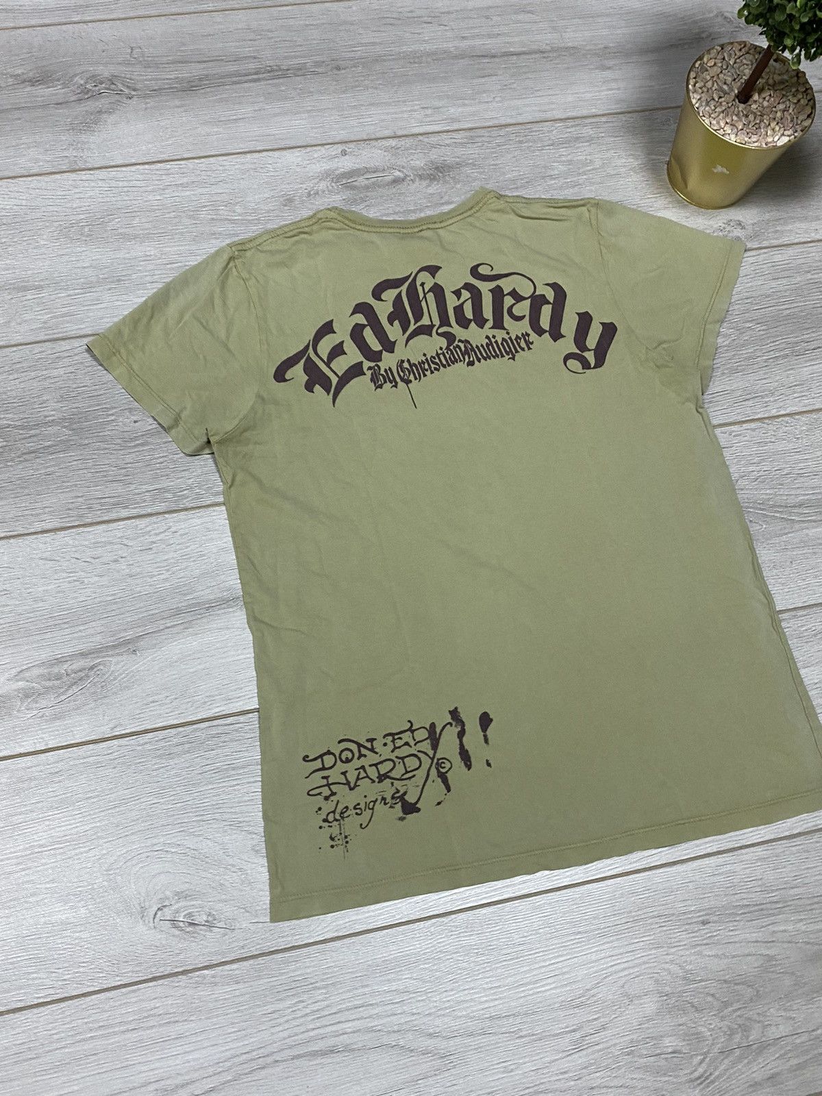 Ed Hardy Ed hardy wolf 🐺 vintage big logo t-shirt roses, eagle, ship Size US S / EU 44-46 / 1 - 2 Thumbnail