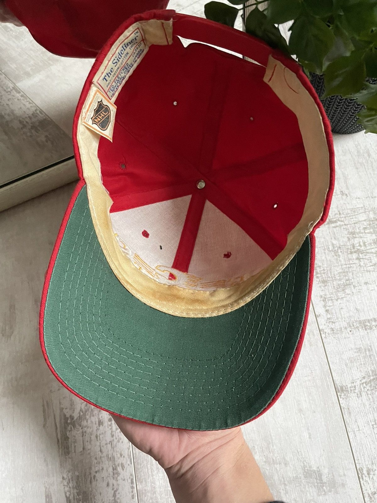 NHL × Vintage Vintage 90’s Calgary Flames NHL Hats Cap Sportwear Size ONE SIZE - 7 Thumbnail