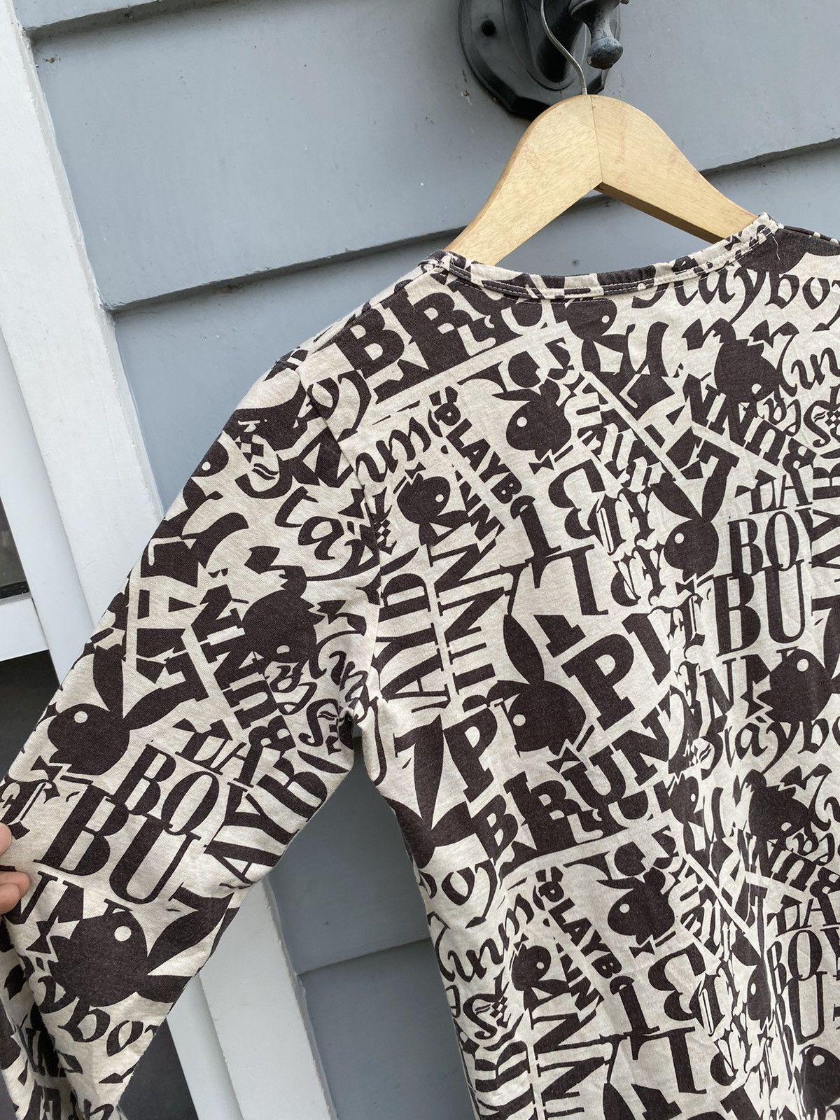 Playboy Playboy Bunny All Over Print Art Logo Longsleeve Japanese Size L / US 10 / IT 46 - 10 Thumbnail