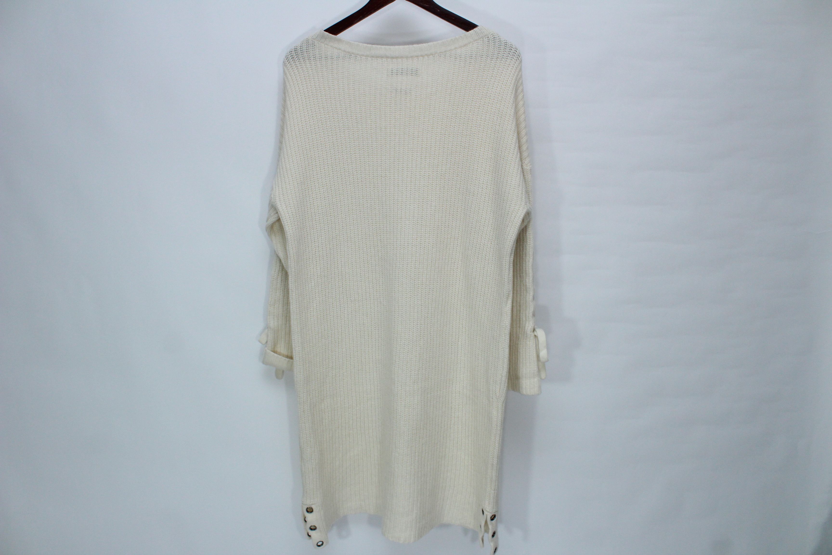 Other Max & Moi Paris 100% Cashmere Lace-Up Sweater Dress Size M / US 6-8 / IT 42-44 - 3 Thumbnail