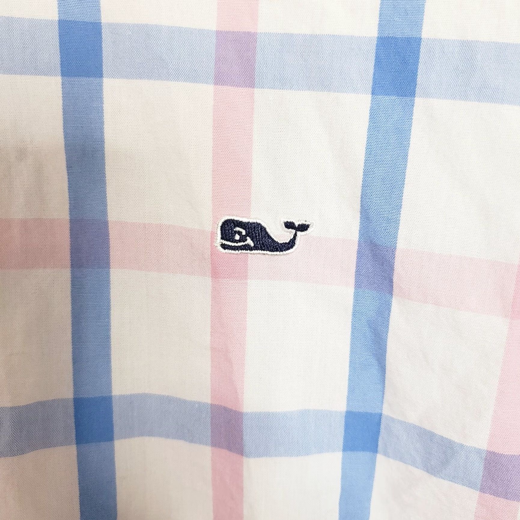 Vineyard Vines Vineyard Vines Shirt LS Men L Pink Blue White Plaid Button-Down Embroidered Whale Logo Classic Casual Dress Workwear Sweater? Size US L / EU 52-54 / 3 - 6 Thumbnail