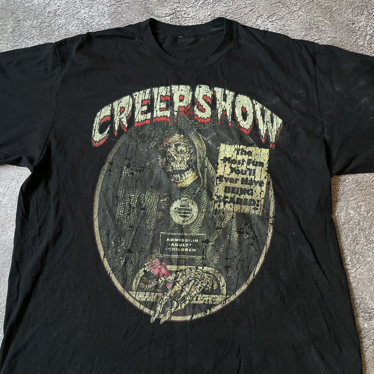Vintage Vintage 90s Creepshow Horror Graphic Tee Faded Black Baggy L Size US L / EU 52-54 / 3 - 2 Thumbnail