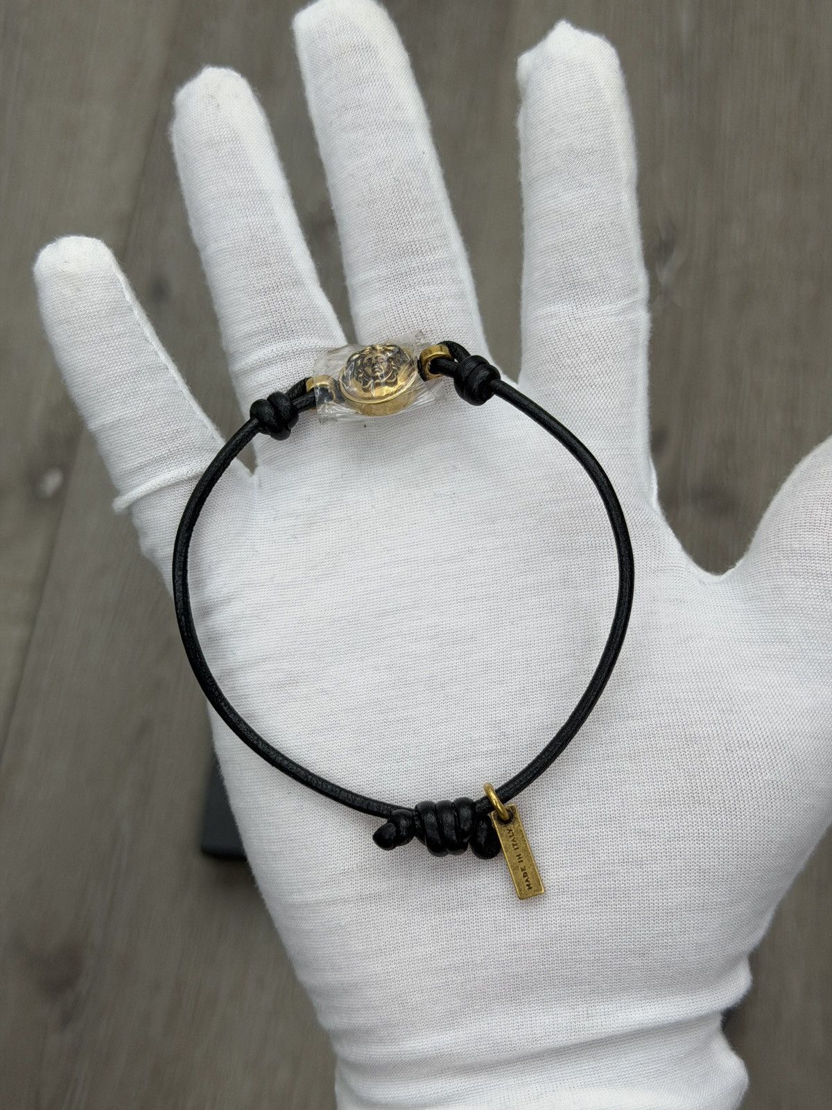 Versace Versace Medusa '95 Leather Bracelet Size ONE SIZE - 6 Thumbnail