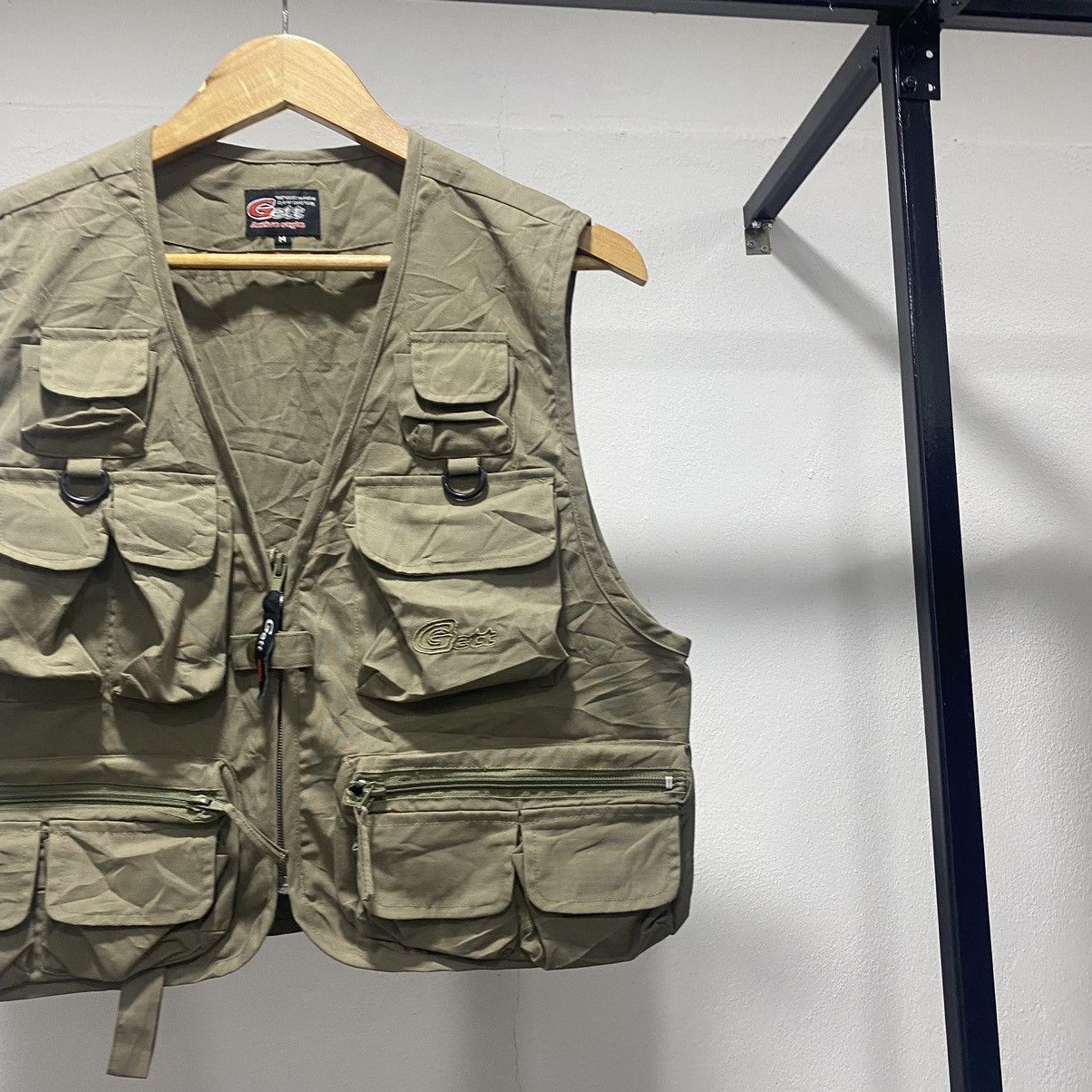 Japanese Brand Gett Utility Cargo Vest Multi Pocket Vest Army 90s Size US M / EU 48-50 / 2 - 4 Thumbnail