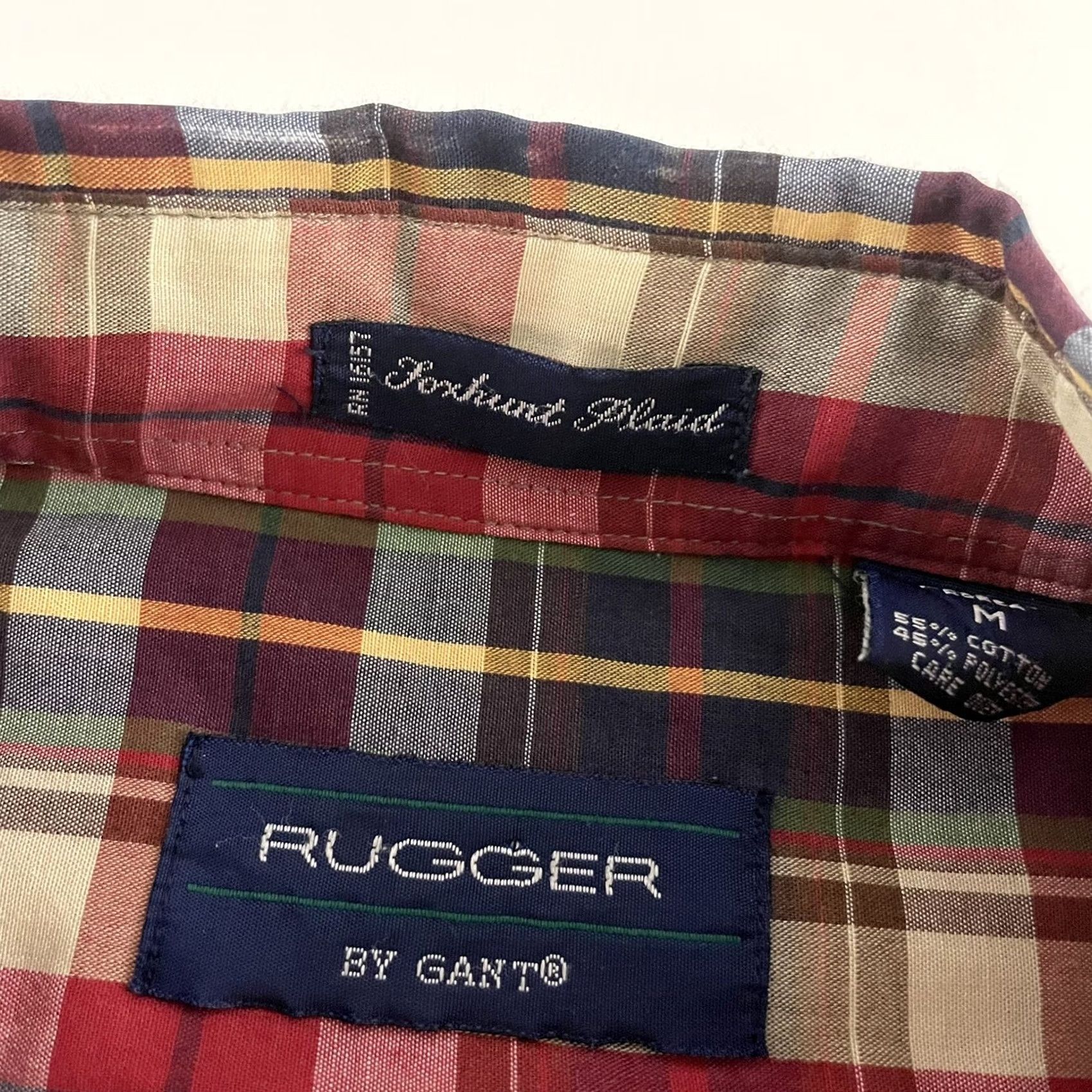 Gant GANT Rugger Foxhunt Plaid Long Sleeve Button-Up Shirt Mens Medium Red Size US M / EU 48-50 / 2 - 3 Thumbnail