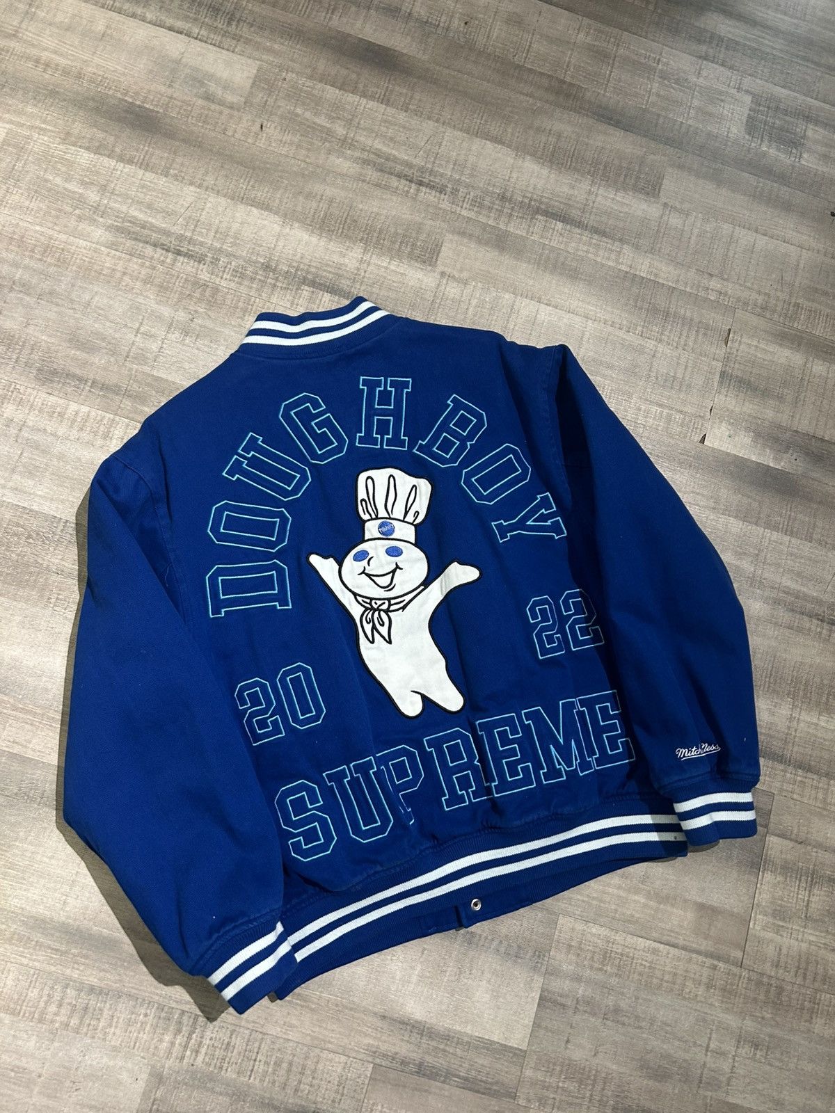 Supreme Supreme x Mitchell & Ness Doughboy Twill Varsity Jacket Size US M / EU 48-50 / 2 - 4 Thumbnail