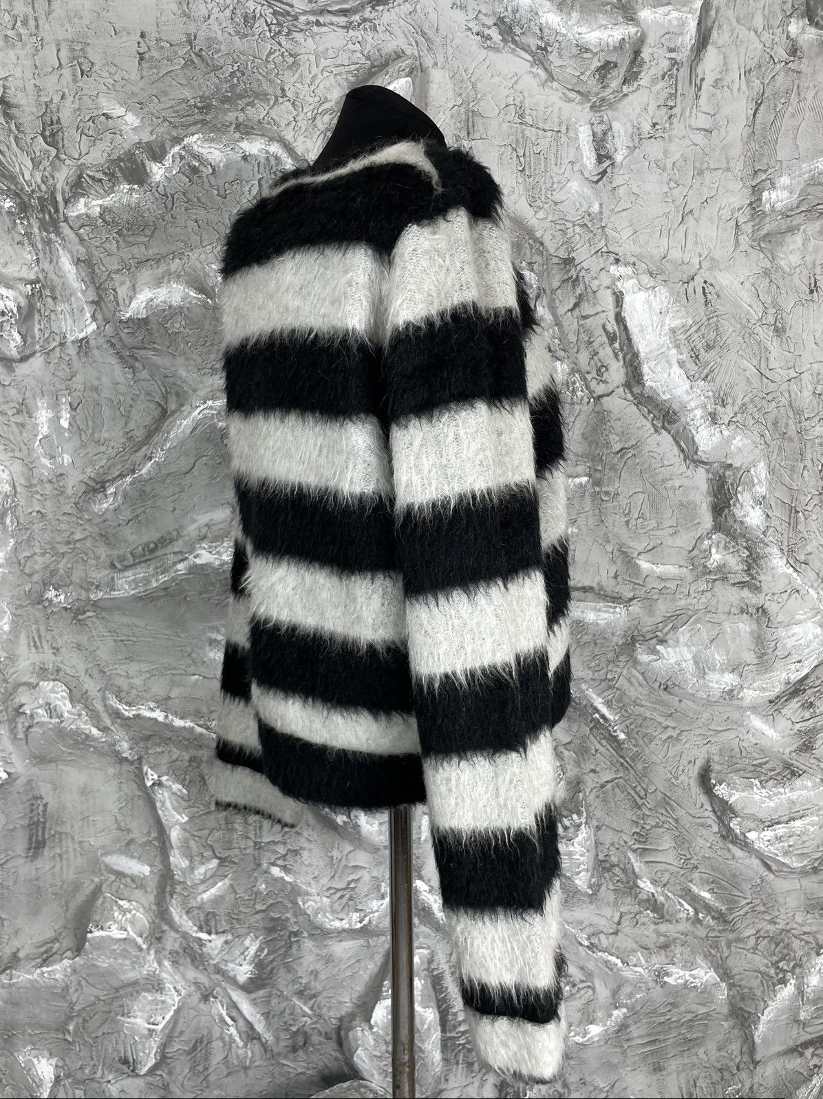 N21 N21 Striped Mohair Sweater RRP$500 Watanabe Yohji Marni Vibe Size US S / EU 44-46 / 1 - 2 Thumbnail