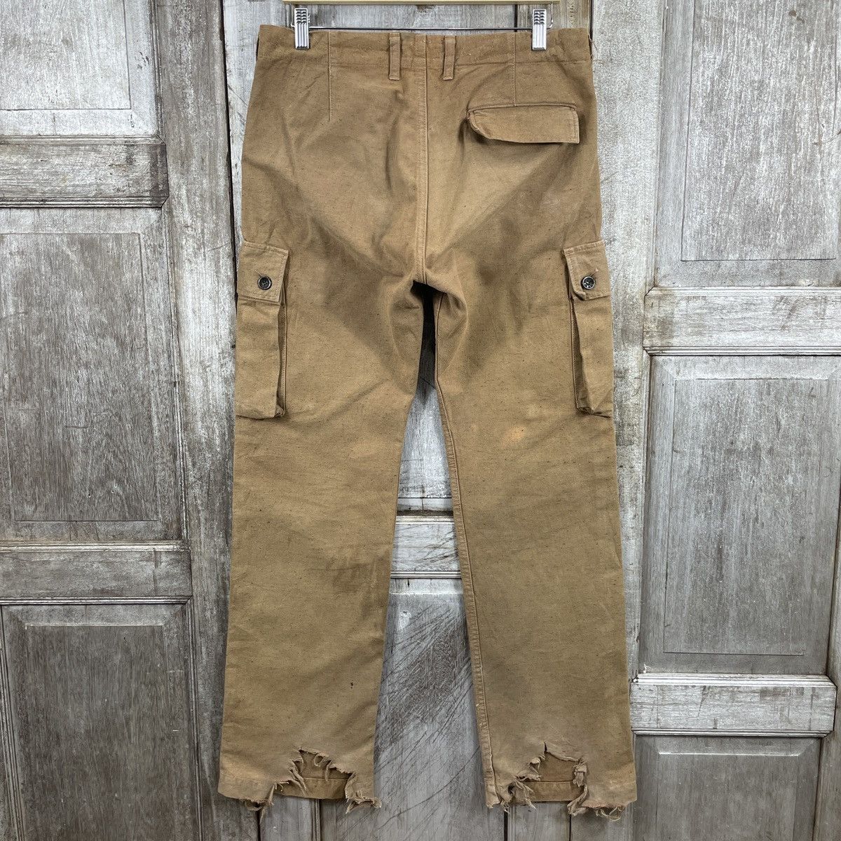 Japanese Brand × Spellbound × Vintage Vintage Spellbound Distressed Brown Cargo Pants Size US 33 - 2 Thumbnail