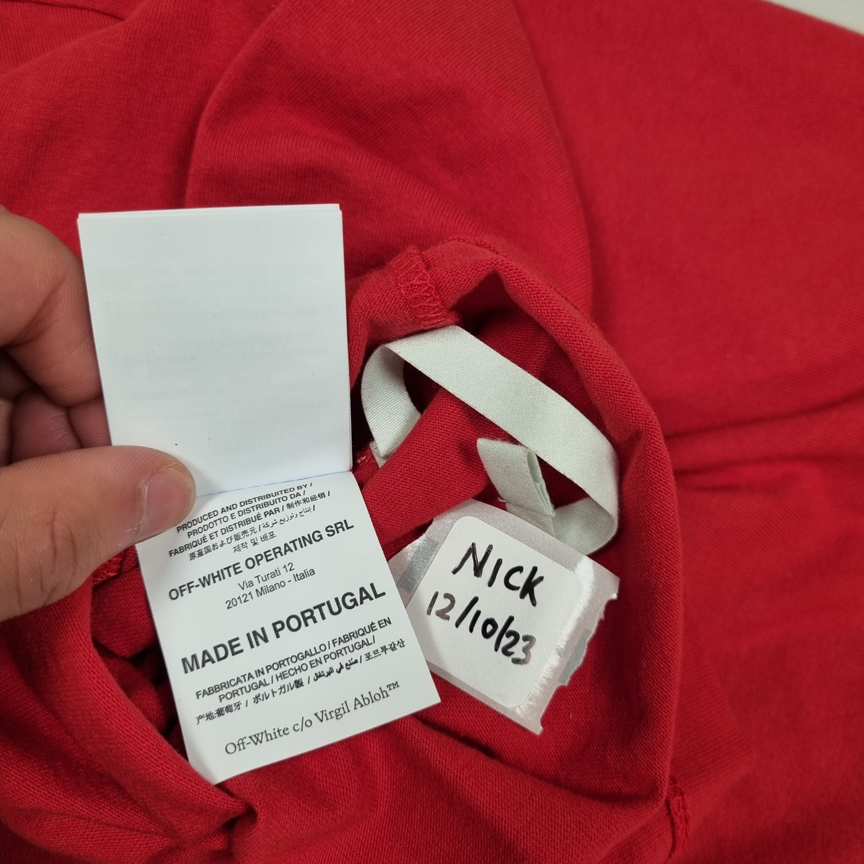 Off-White Off White Red Airport Tape Arrows Virgil Medium New Size US M / EU 48-50 / 2 - 5 Thumbnail