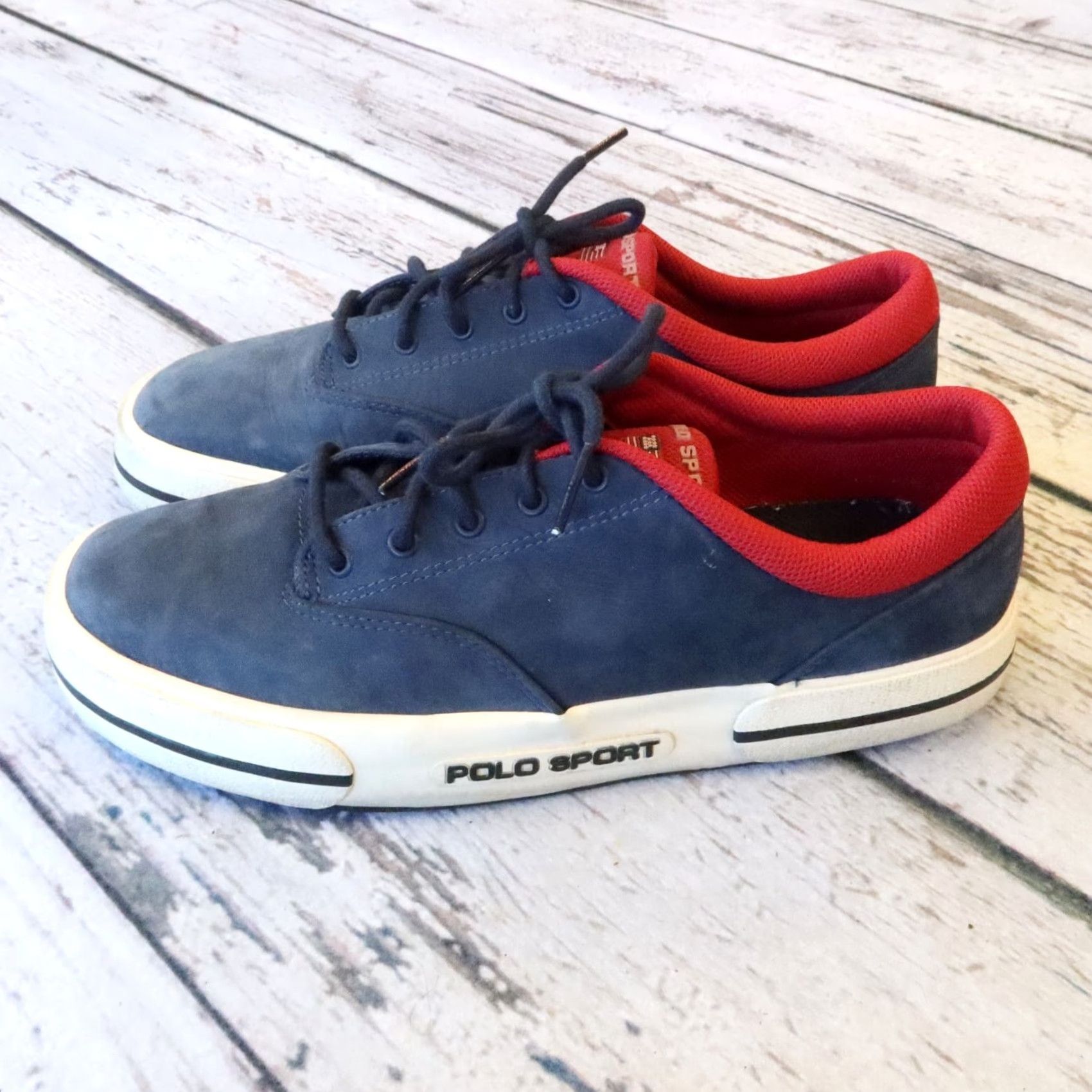 Vintage Vintage Polo Sport Shoes Nubuck Blue 90s Size 10 Mens Sneakers Size US M / EU 48-50 / 2 - 3 Thumbnail