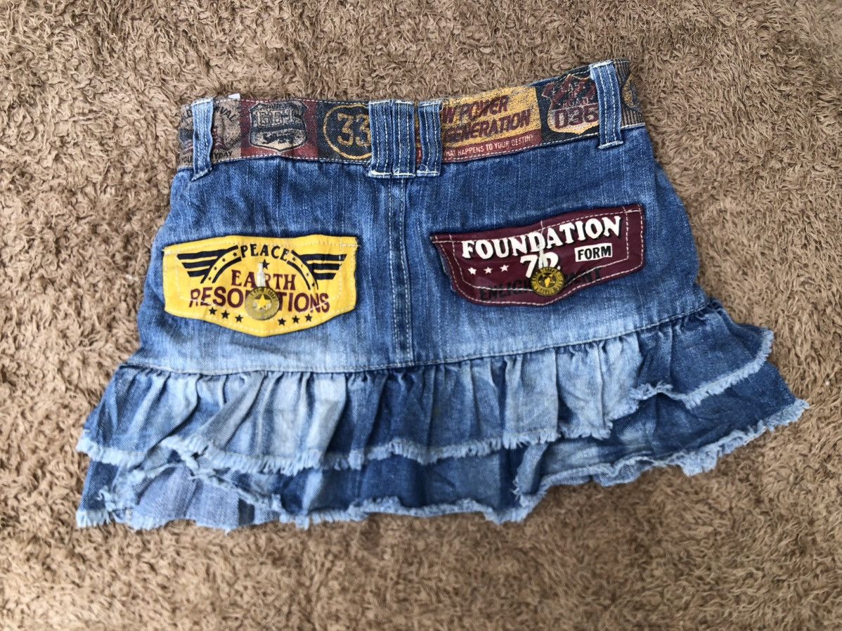 Japanese Brand Betty’s Blue K.L.C Hysteric Glamour Inspired mini Skirts Size 24" / US 00 / IT 34 - 3 Thumbnail