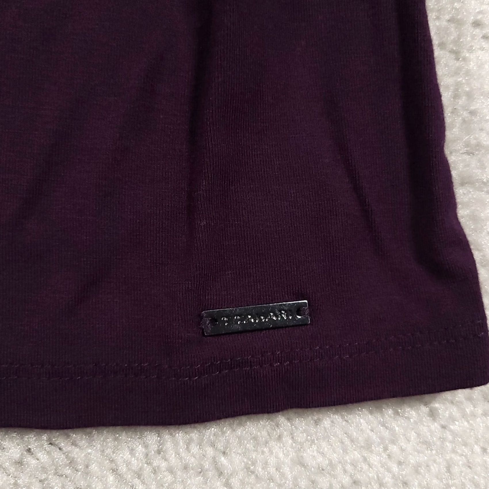 Vintage Tahari Shirt Women's XS Purple Short Balloon Sleeve Blouse Round Neck Stretch Shirt Size XS / US 0-2 / IT 36-38 - 4 Thumbnail
