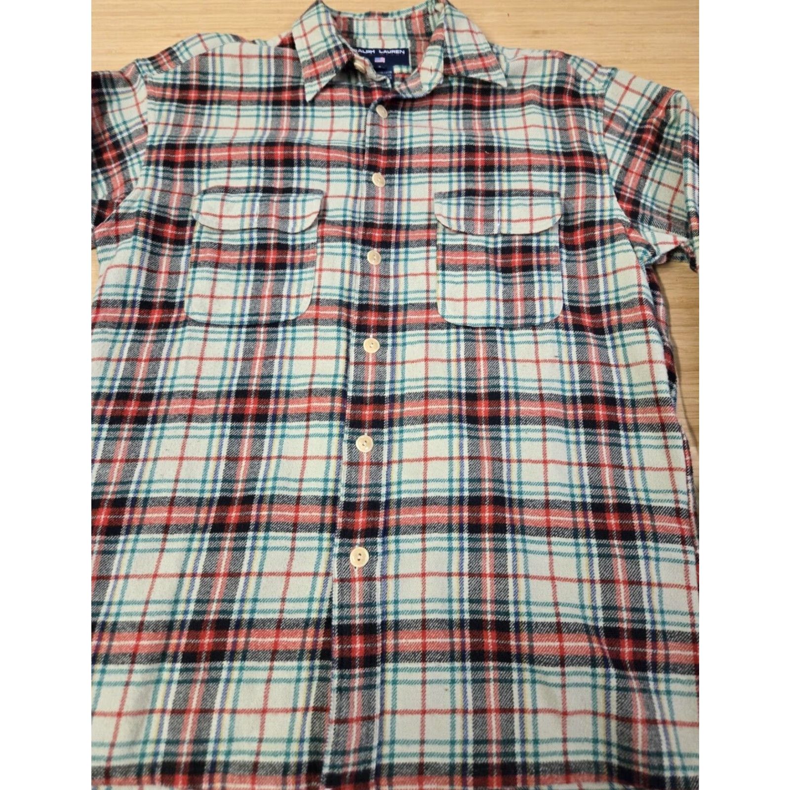 Polo Ralph Lauren VINTAGE Ralph Lauren Polo SPORT Green Tartan Plaid Shirt Blouse Long Sleeve Size 6 Womens Size M / US 6-8 / IT 42-44 - 3 Thumbnail