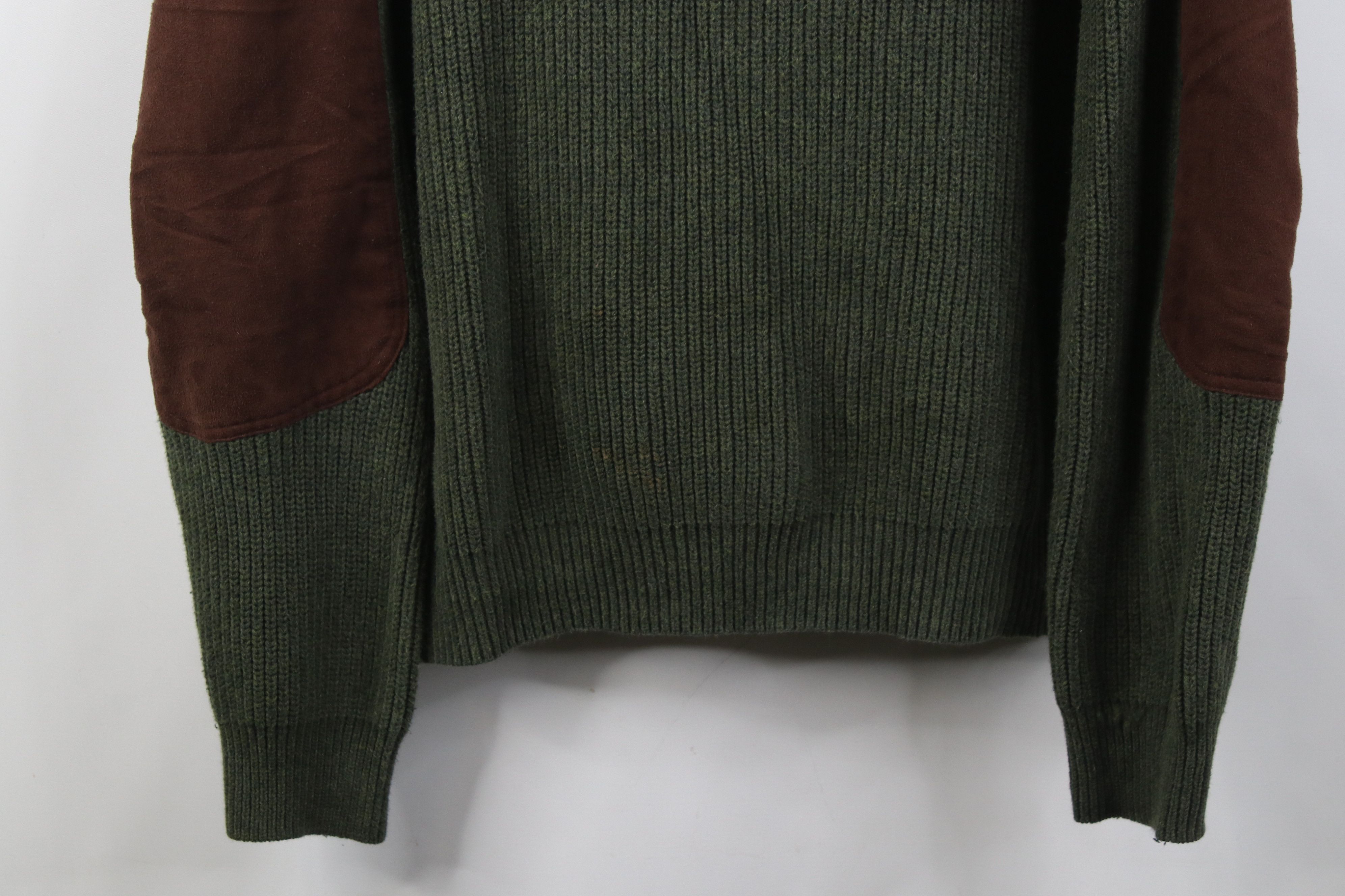 Cabelas Vintage Cabelas Knit Elbow Patch Shooting Henley Sweater Size US XL / EU 56 / 4 - 3 Thumbnail