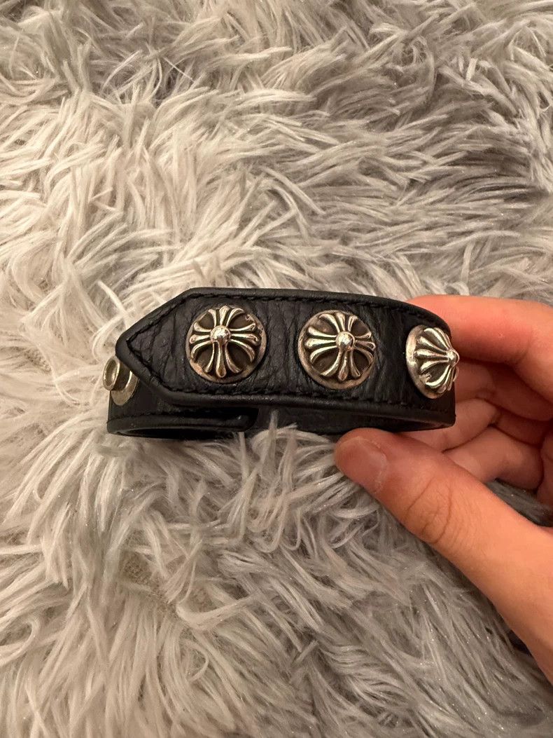 Chrome Hearts Chrome hearts Thirty character flower silver buckle leathe Size ONE SIZE - 6 Thumbnail