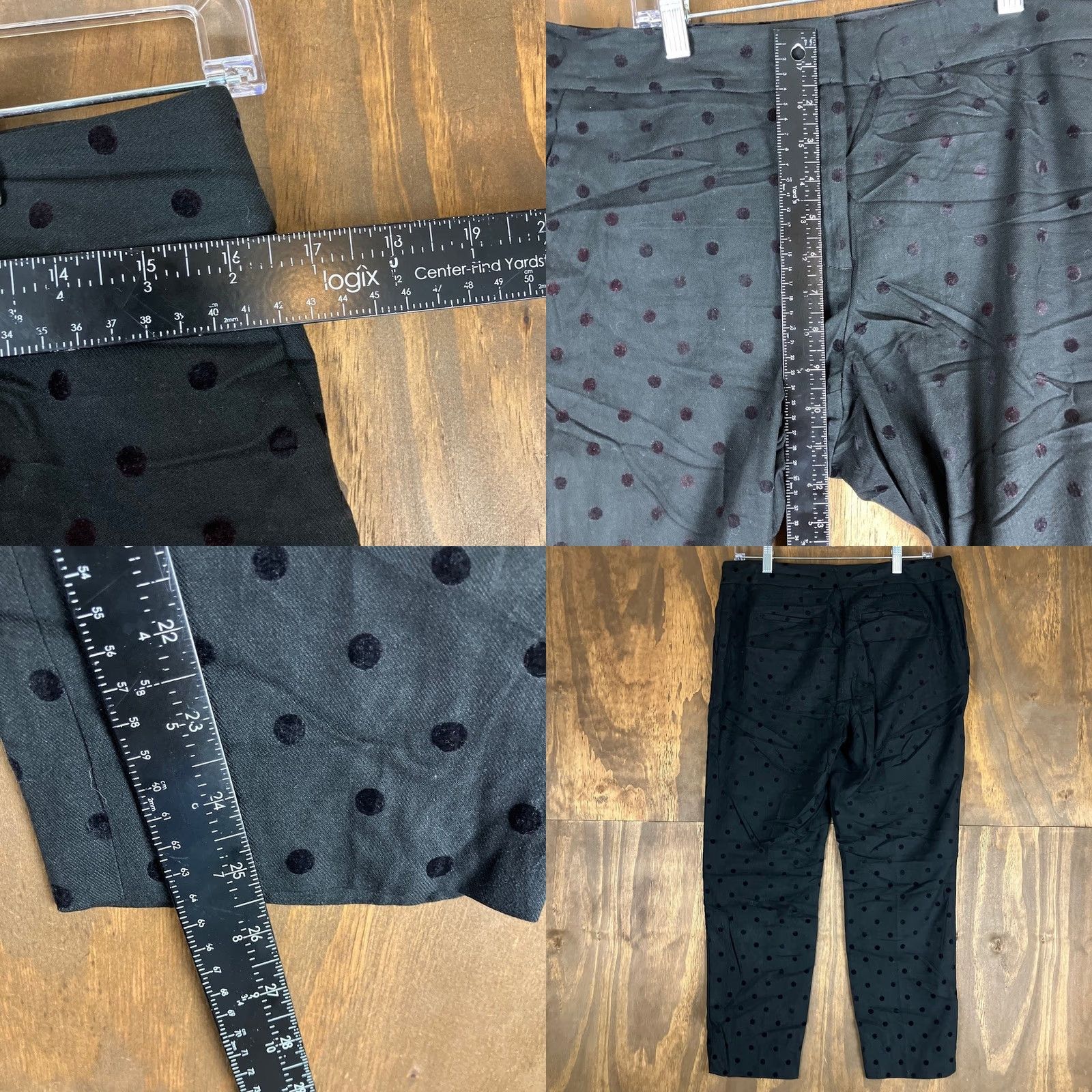 Talbots Talbots Womens Pants Black Petite Hampshire Ankle Cropped Polka Dot Stretch 8P Size 30" / US 8 / IT 44 - 8 Thumbnail