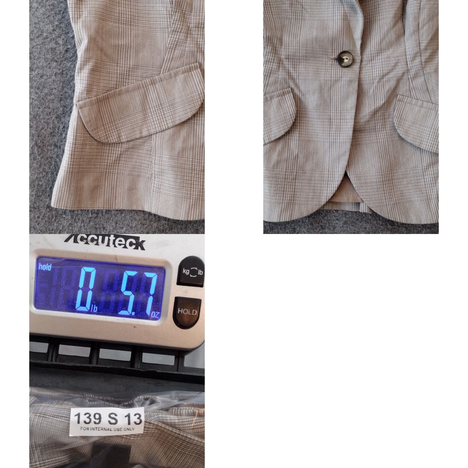 Vintage BYER WORKS Blazer Women's Beige Plaid Collared Short Sleeve Pockets Size M Size M / US 6-8 / IT 42-44 - 8 Thumbnail