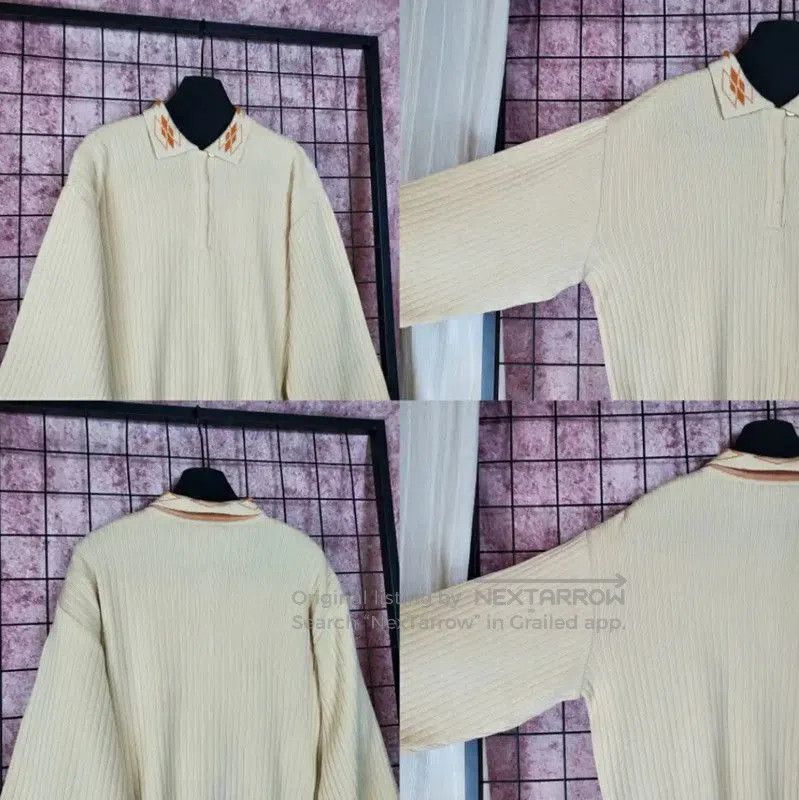 Dior Dior Beige Wool Pattern Long Sleeve Sweater . Size M / US 6-8 / IT 42-44 - 2 Thumbnail