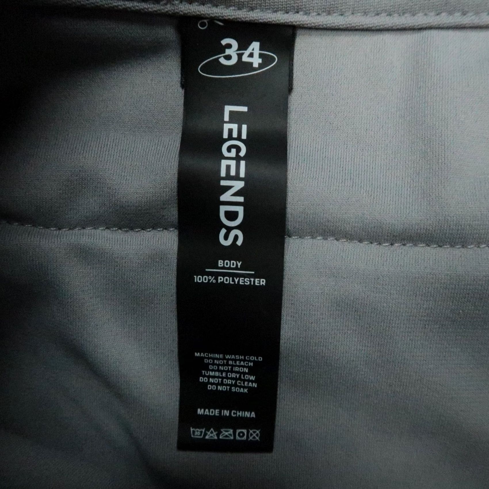 Vintage Legends Pants Mens 34x30 Gray Aviation Stretch Chino Trouser Size US 34 / EU 50 - 4 Thumbnail