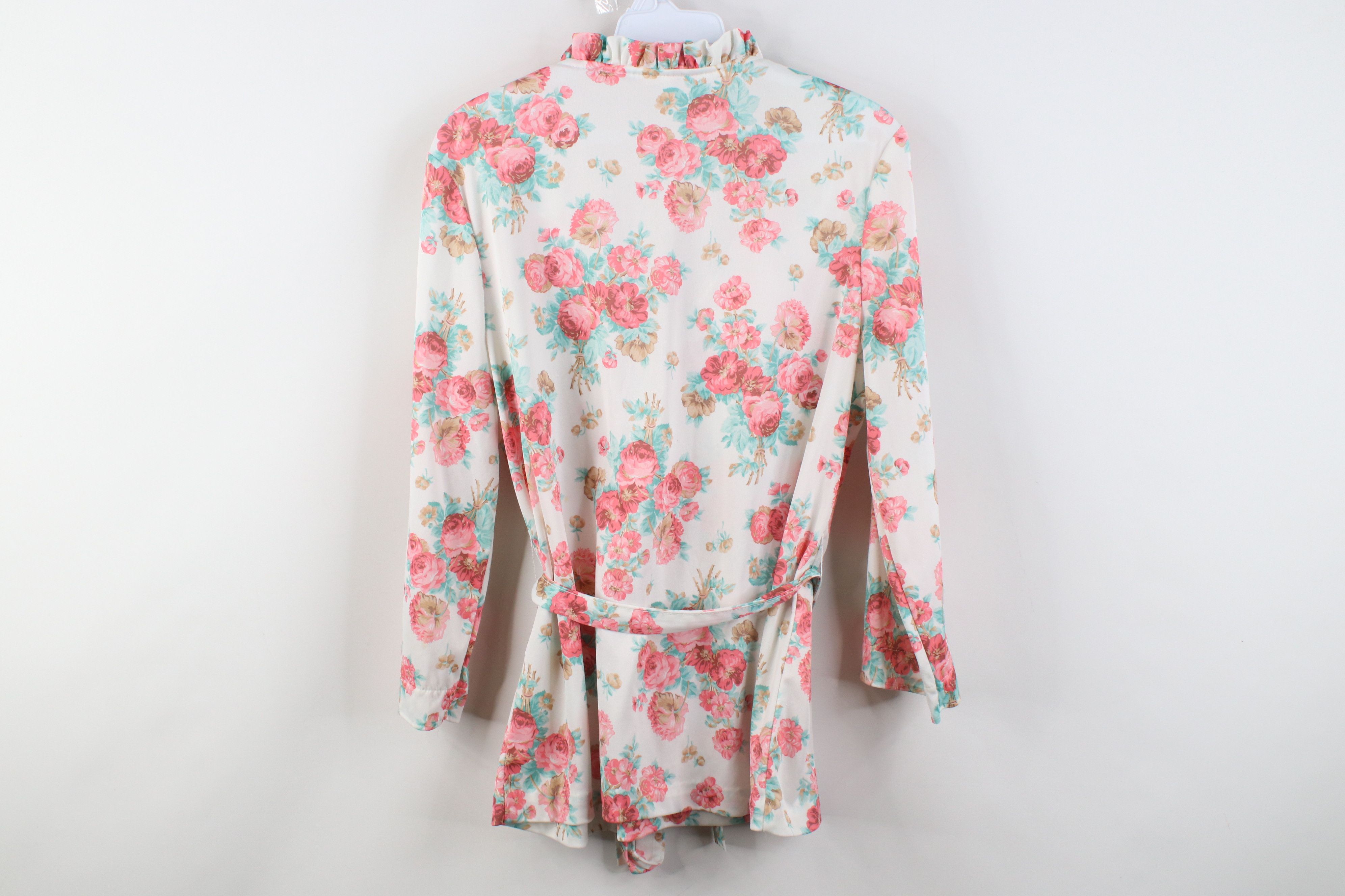 Vintage Vintage 70s Mid Century Modern MCM Flower Knit Shirt Top US Size XL / US 12-14 / IT 48-50 - 11 Thumbnail