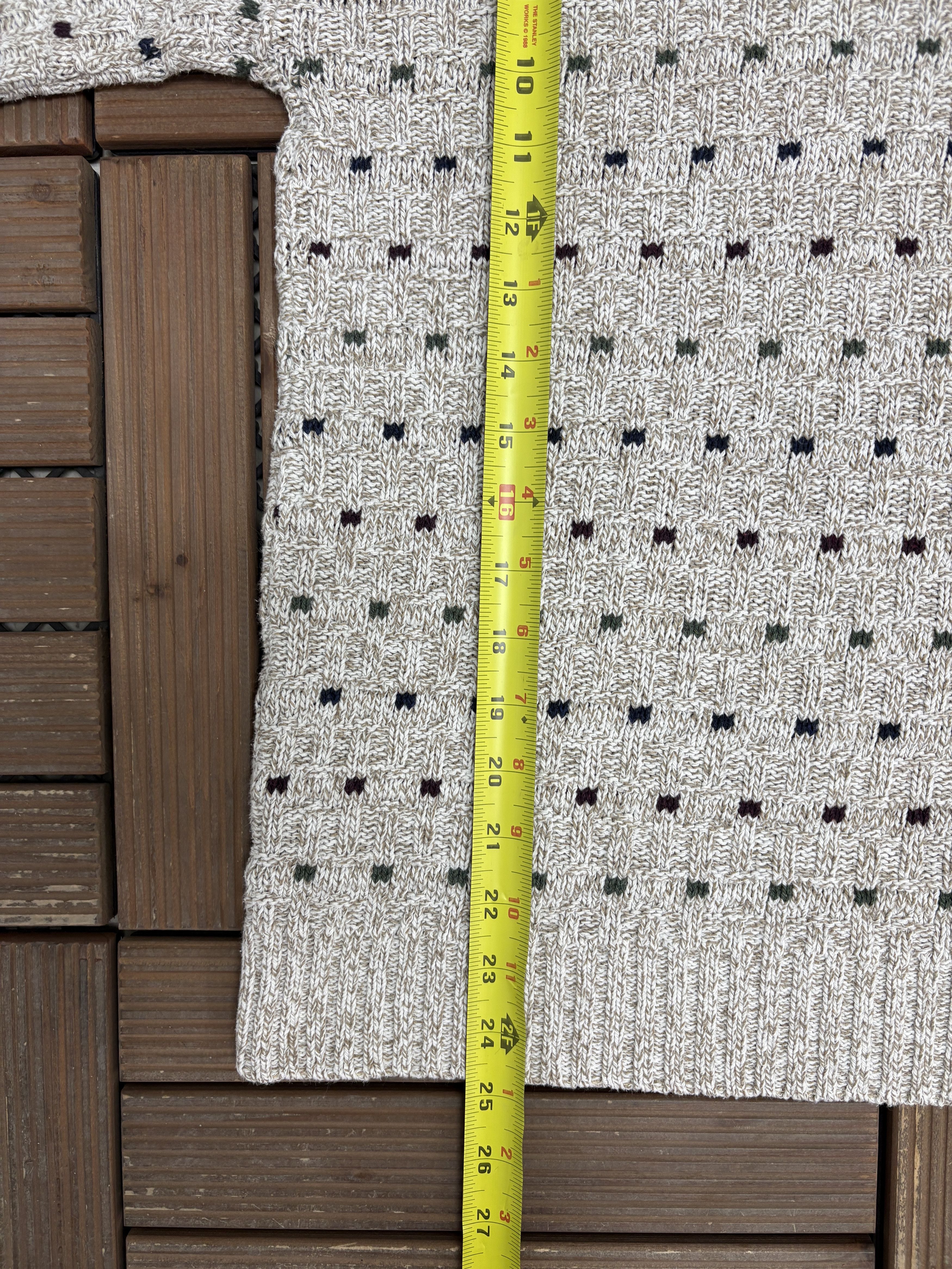 Vintage Towncraft Dotted Vintage Made in USA Grey Knit Sweater Size US L / EU 52-54 / 3 - 7 Thumbnail