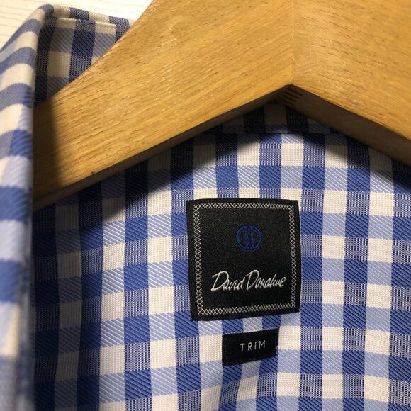 David Donahue David Donahue men's new dress shirt French cuffs 16/36-37 Size US L / EU 52-54 / 3 - 6 Thumbnail