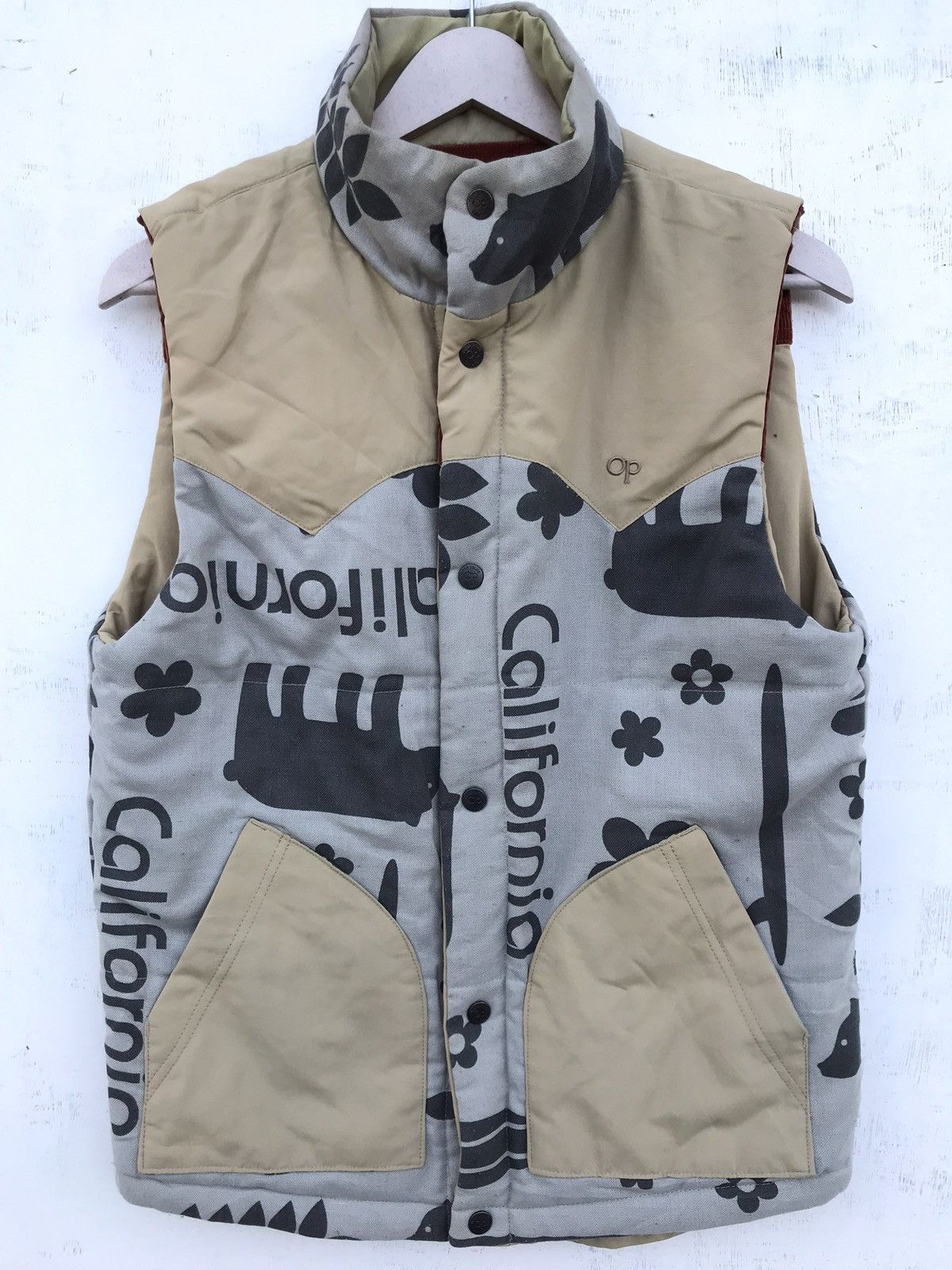 Japanese Brand × Ocean Pacific × Vintage Vintage Ocean Pasific Reversible Vest Jacket Size US S / EU 44-46 / 1 - 1 Thumbnail