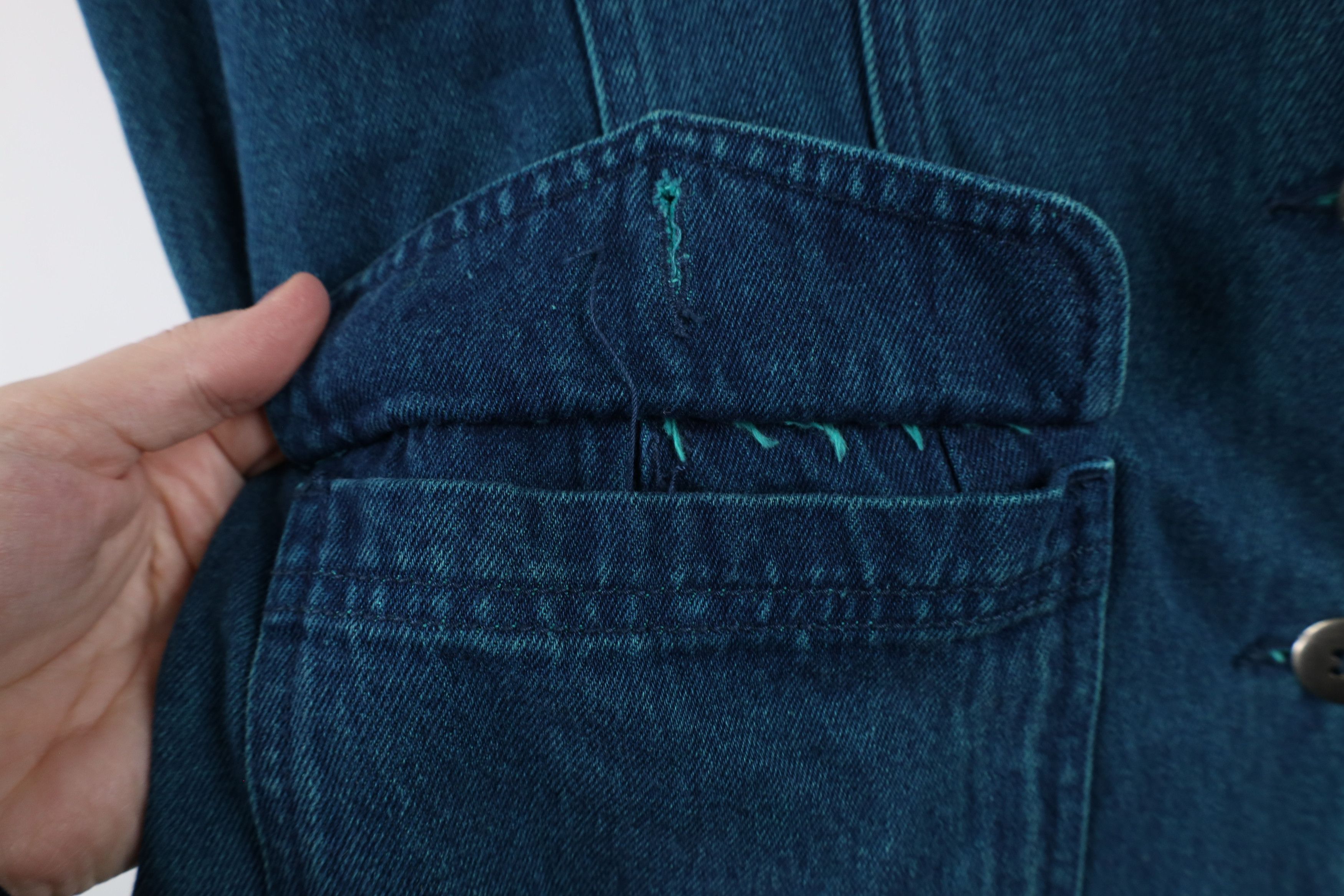 Vintage Vintage 90s Streetwear Stonewash Denim Jean Blazer Jacket Size M / US 6-8 / IT 42-44 - 7 Thumbnail