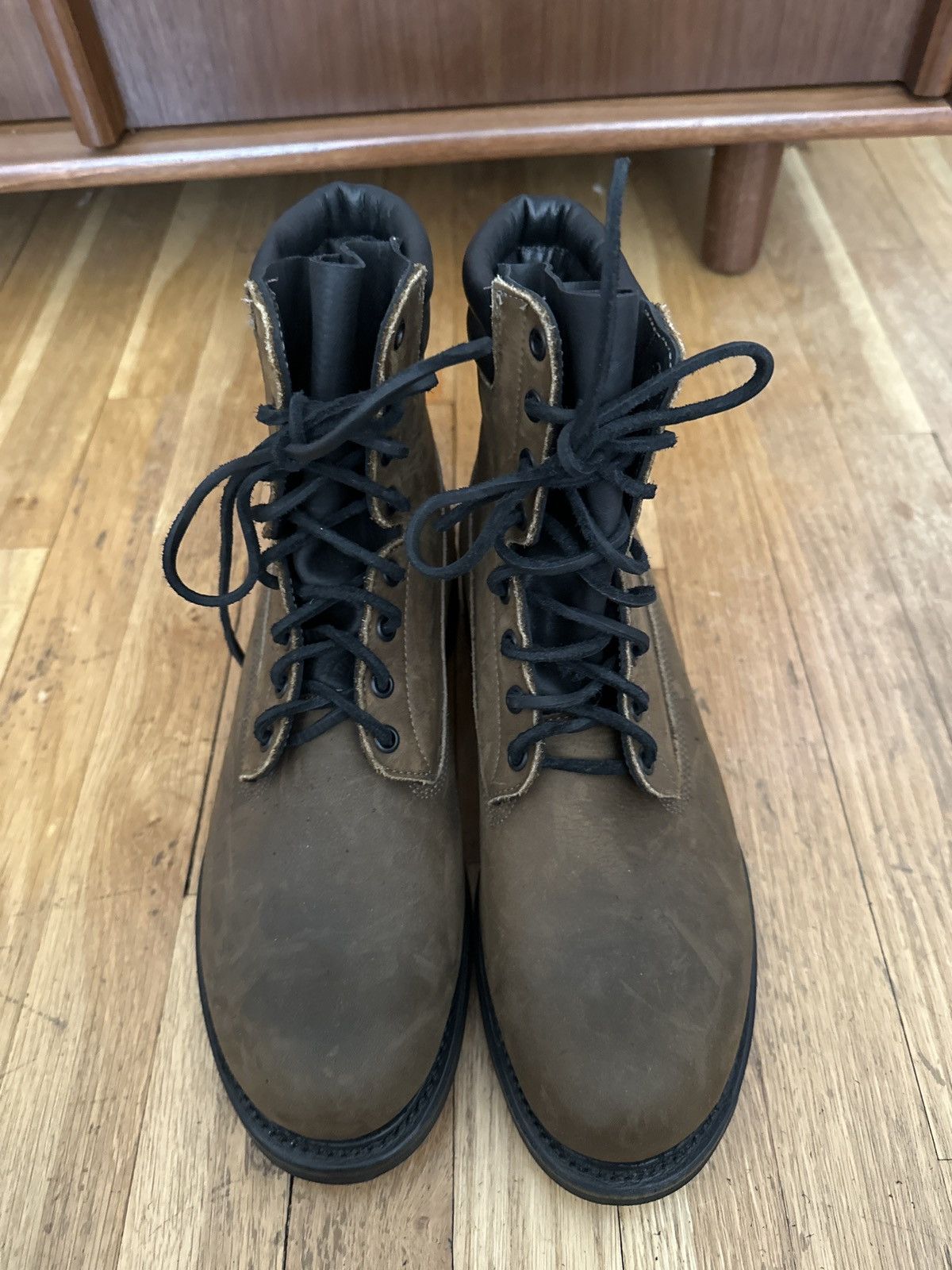 image of Viberg X Division Road Hiking Hunter 2040 - Mushroom Chamois Shoes, Men's (Size 10)