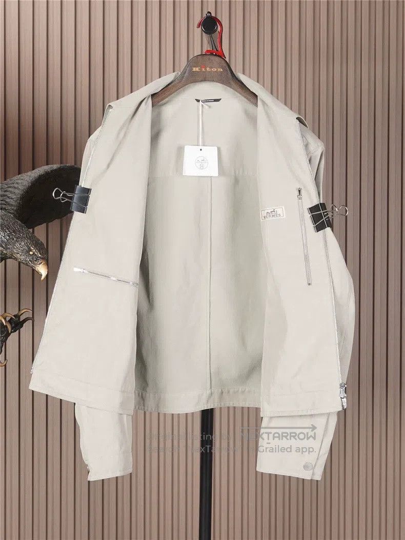 Hermes Hermes Flying Spur Embroidered Jacket Size US L / EU 52-54 / 3 - 3 Thumbnail