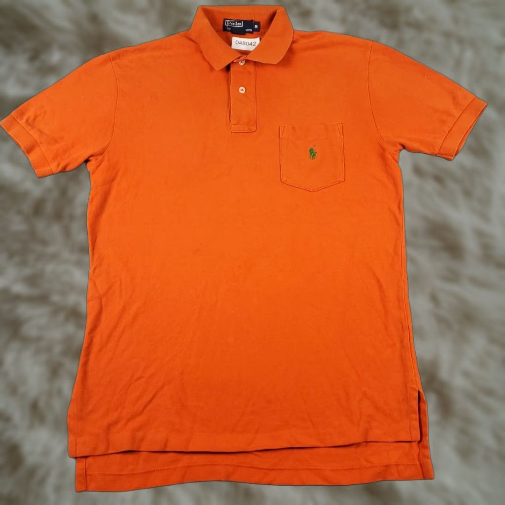Ralph Lauren Ralph Lauren Orange Polo Shirt Men's Medium Casual Short Sleeve Size US M / EU 48-50 / 2 - 1 Thumbnail