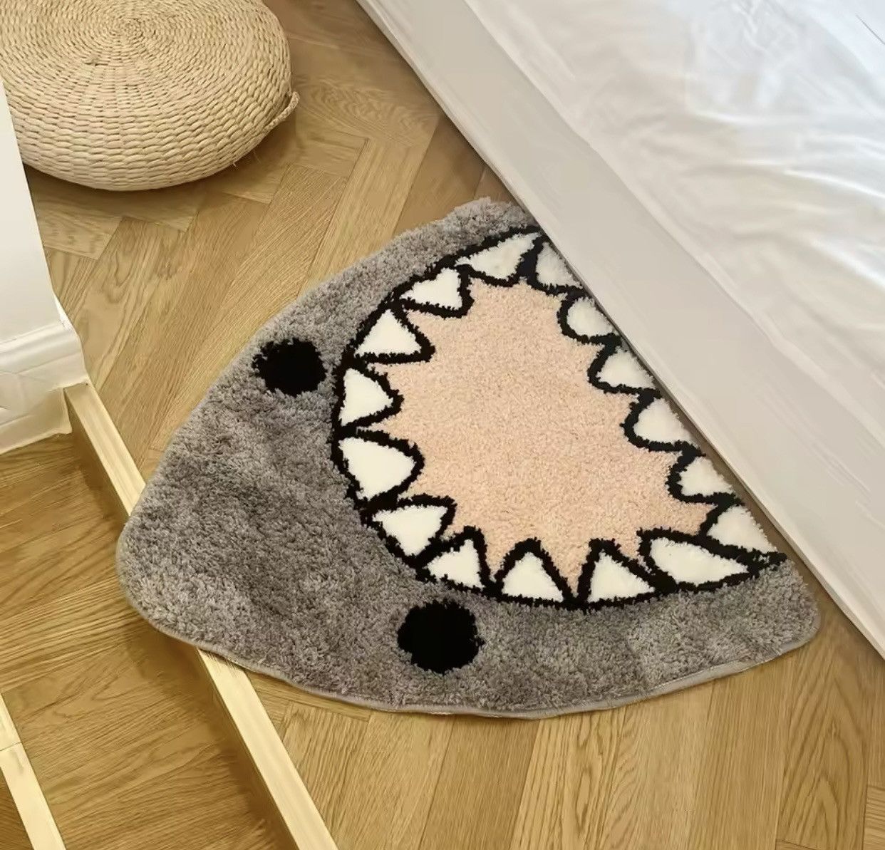 Japanese Brand Shark Bathroom Mat Soft Cartoon Pad Carpet Rug Size ONE SIZE - 3 Thumbnail