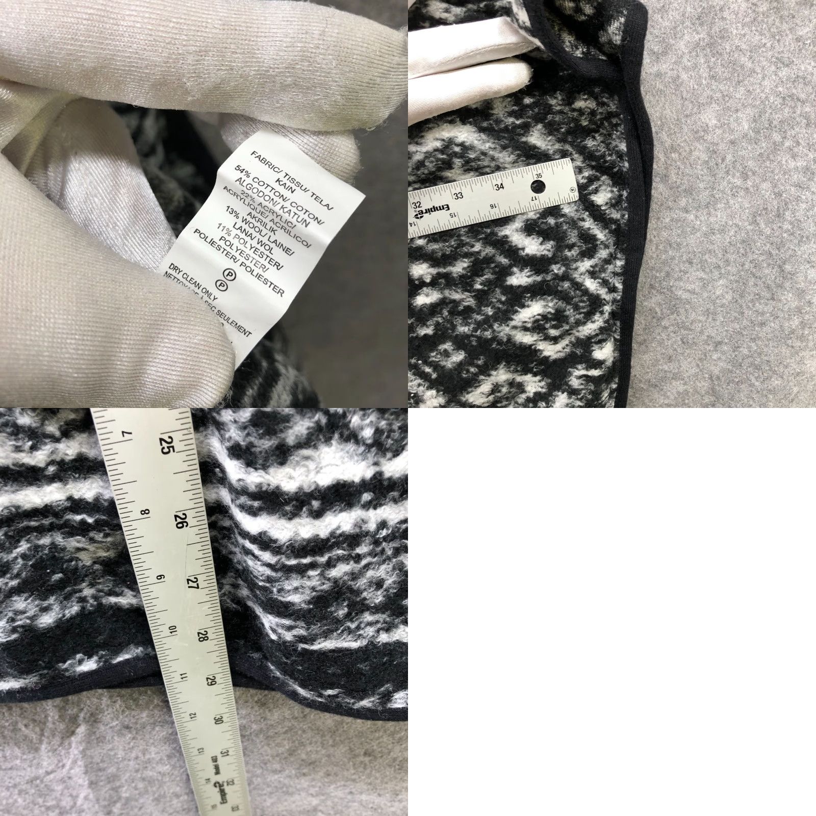 Lucky Brand Lucky Brand Cardigan Womens One Size Black Gray Aztec Print Geometric Boho Southwestern Knit Kimono Sleeve Fall Winter Womens Size ONE SIZE - 8 Thumbnail