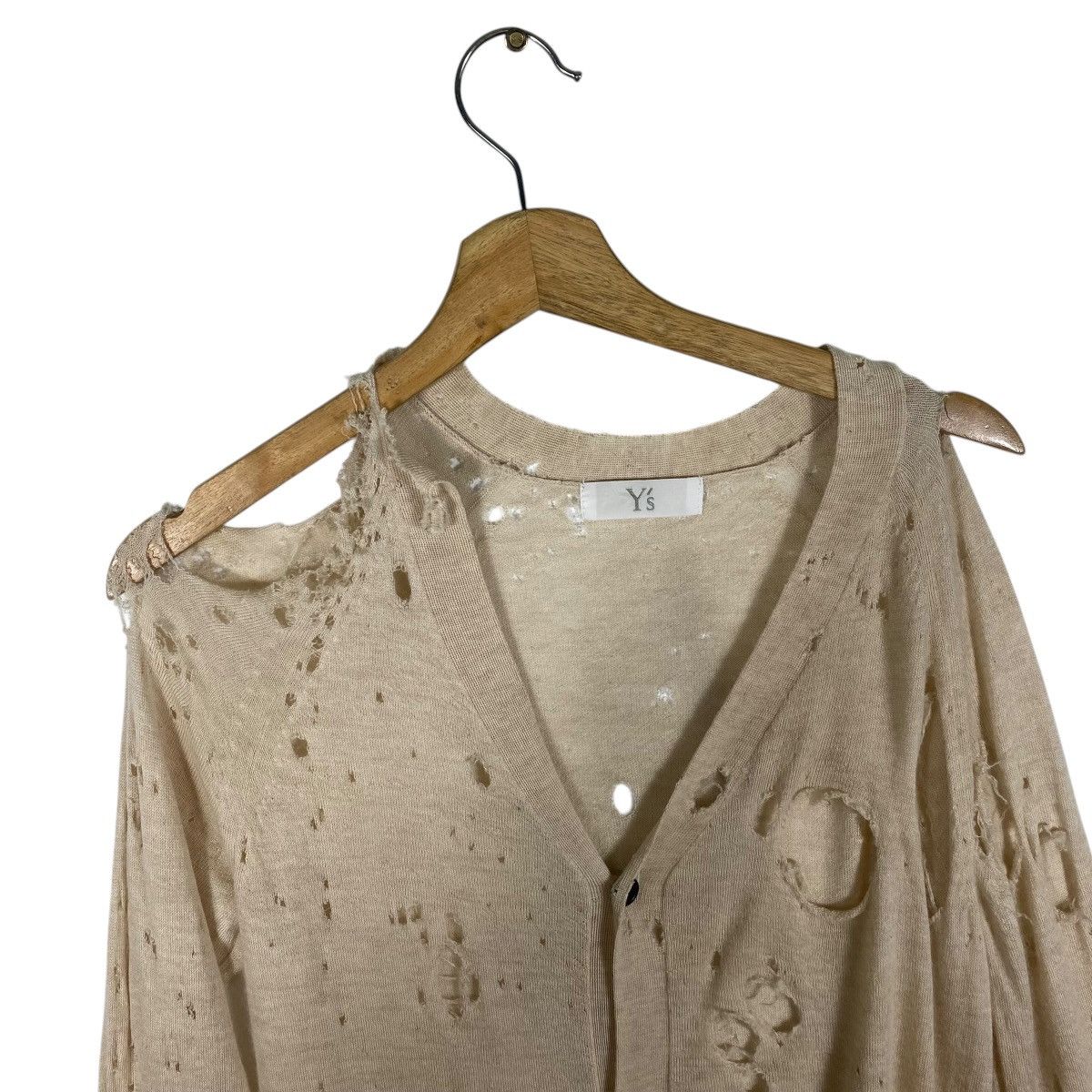 Y's Y's Yohji Yamamoto Destroyed Distressed Cardigan Size 2 Size XS / US 0-2 / IT 36-38 - 6 Thumbnail