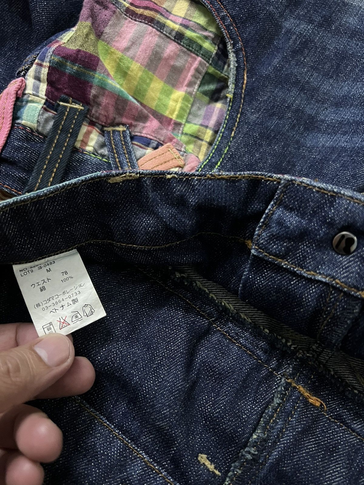Japanese Brand × Seditionaries VTG DOMINATE HANDCRAFTED DOUBLE WAIST JEANS Size US 32 / EU 48 - 14 Thumbnail