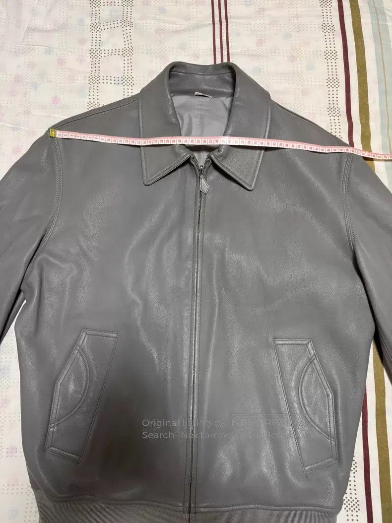 Hermes Hermes Sheepskin Leather Jacket, Elephant Grey, Sophistica Size US L / EU 52-54 / 3 - 3 Thumbnail